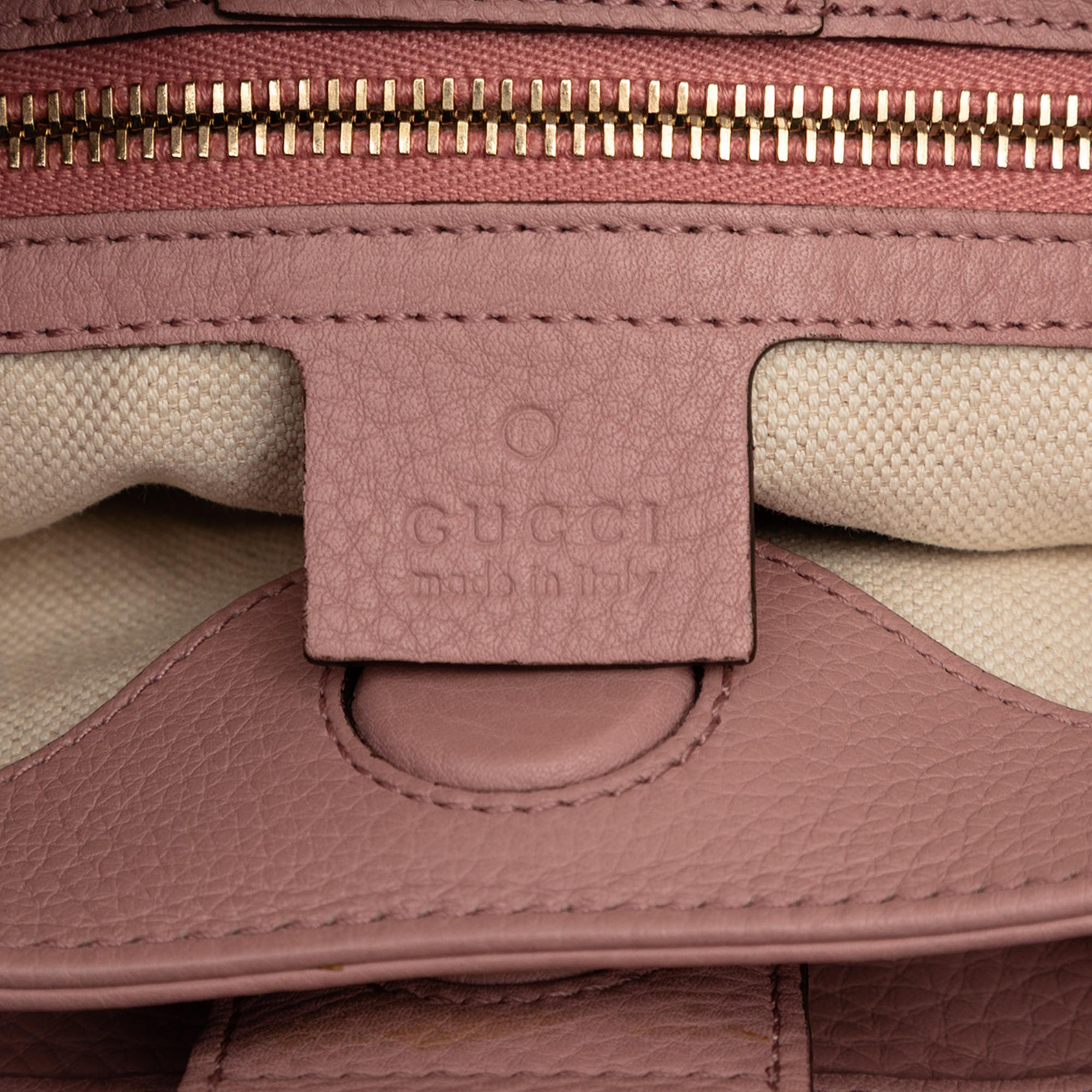 Gucci Small Calfskin Bamboo Shopper Satchel
