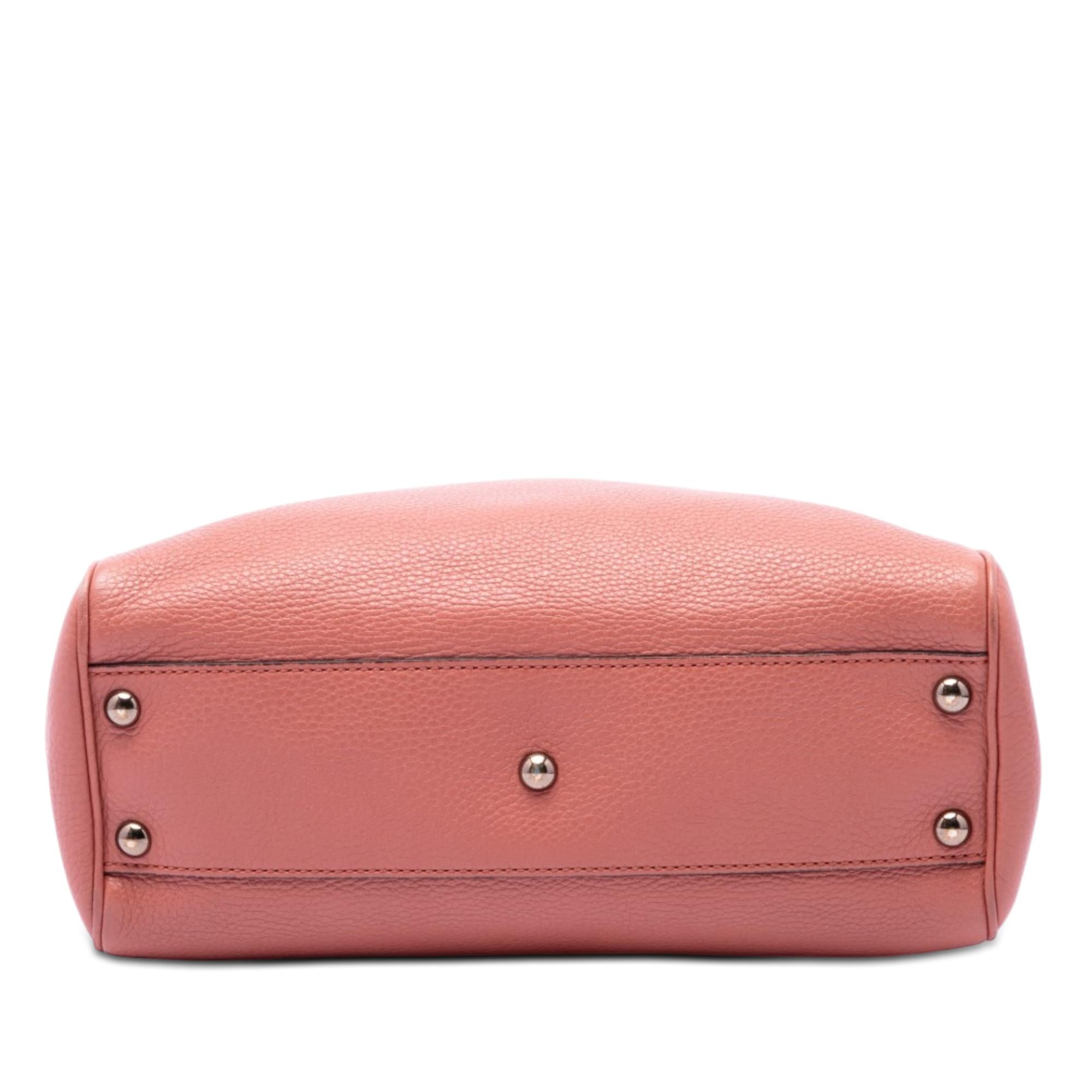 Gucci Small Calfskin Bamboo Shopper Satchel