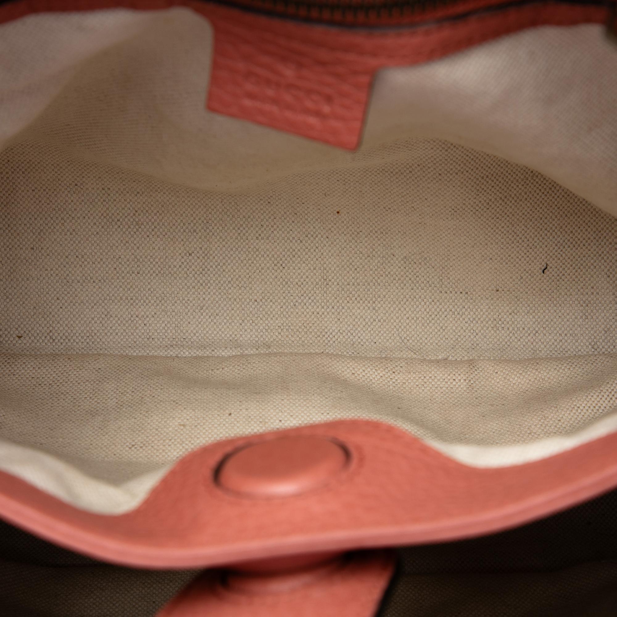Gucci Small Calfskin Bamboo Shopper Satchel
