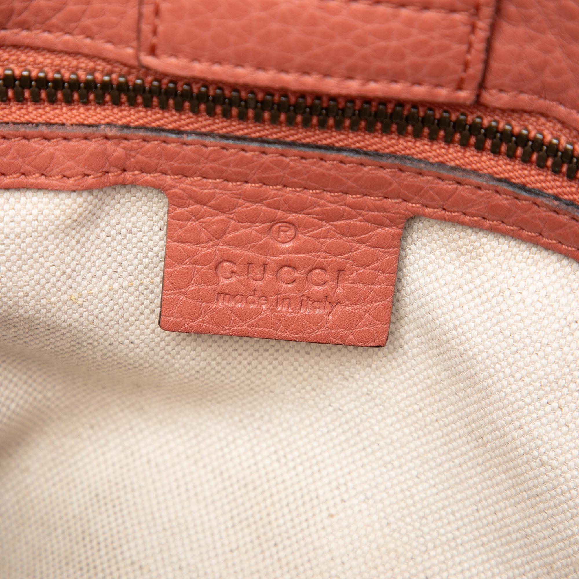 Gucci Small Calfskin Bamboo Shopper Satchel
