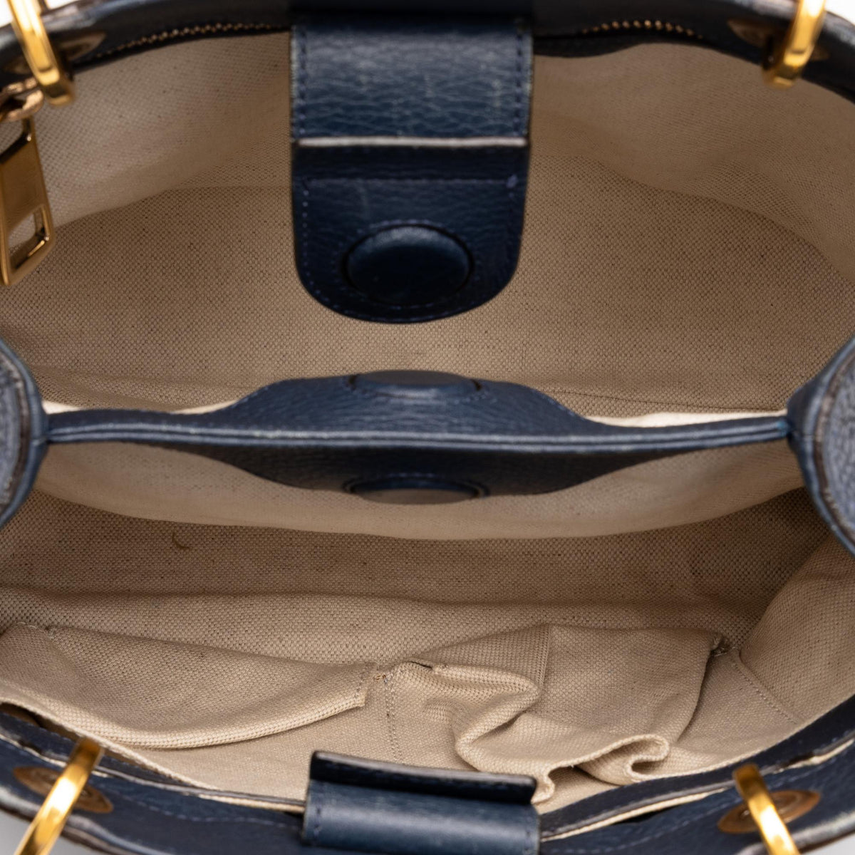Gucci Small Calfskin Bamboo Shopper Satchel