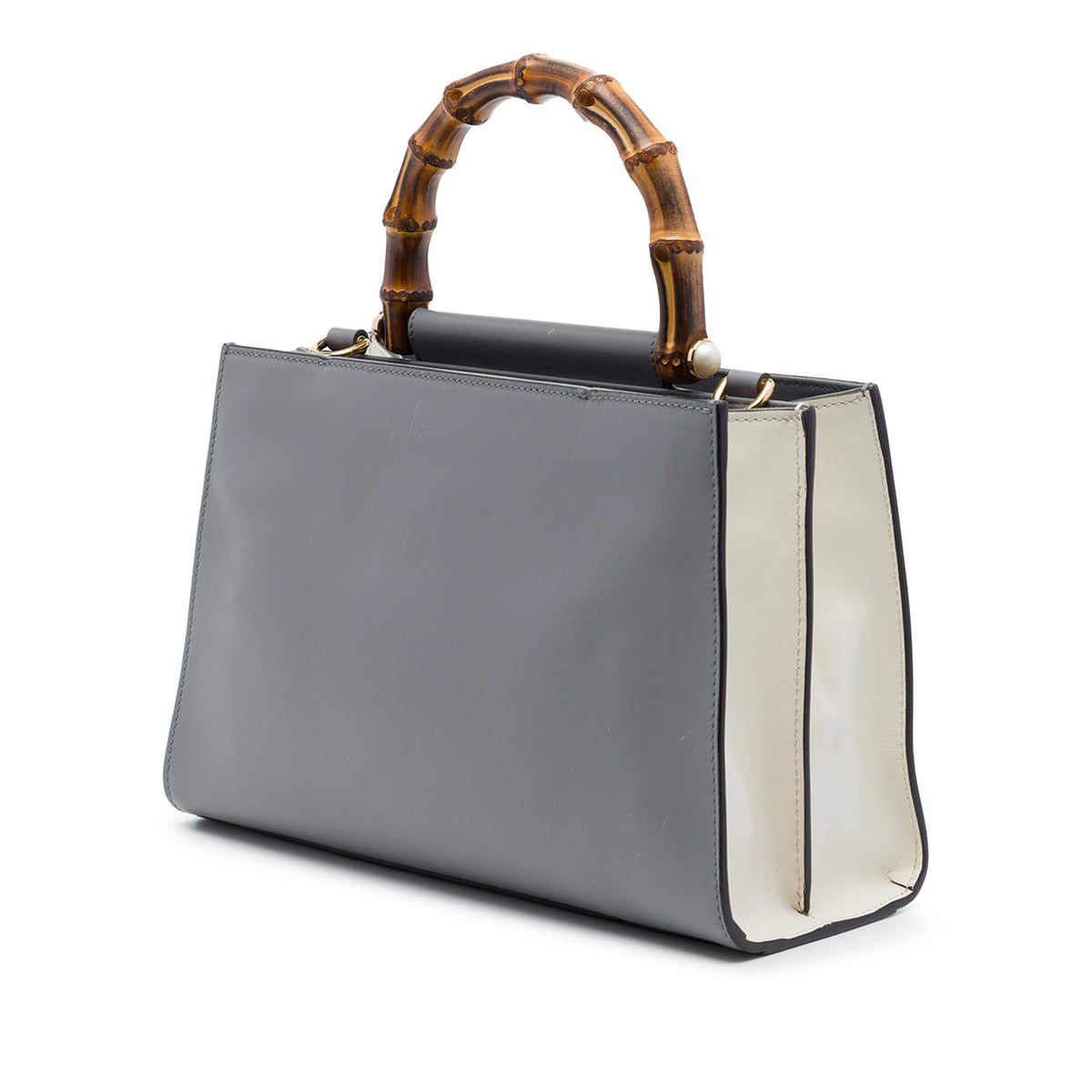 Gucci Small Calfskin Bamboo Web Nymphaea Satchel