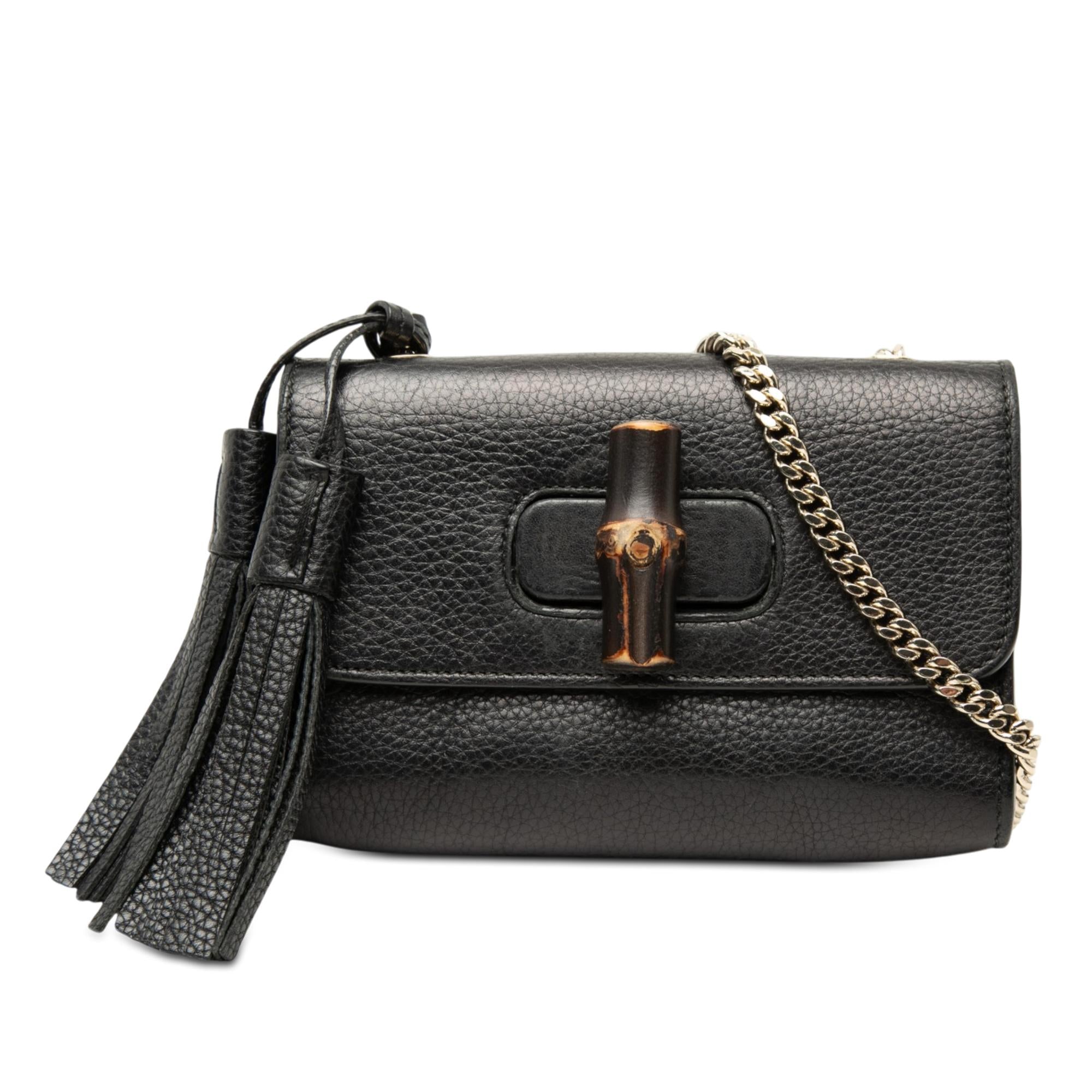 Gucci Small Calfskin Miss Bamboo Crossbody