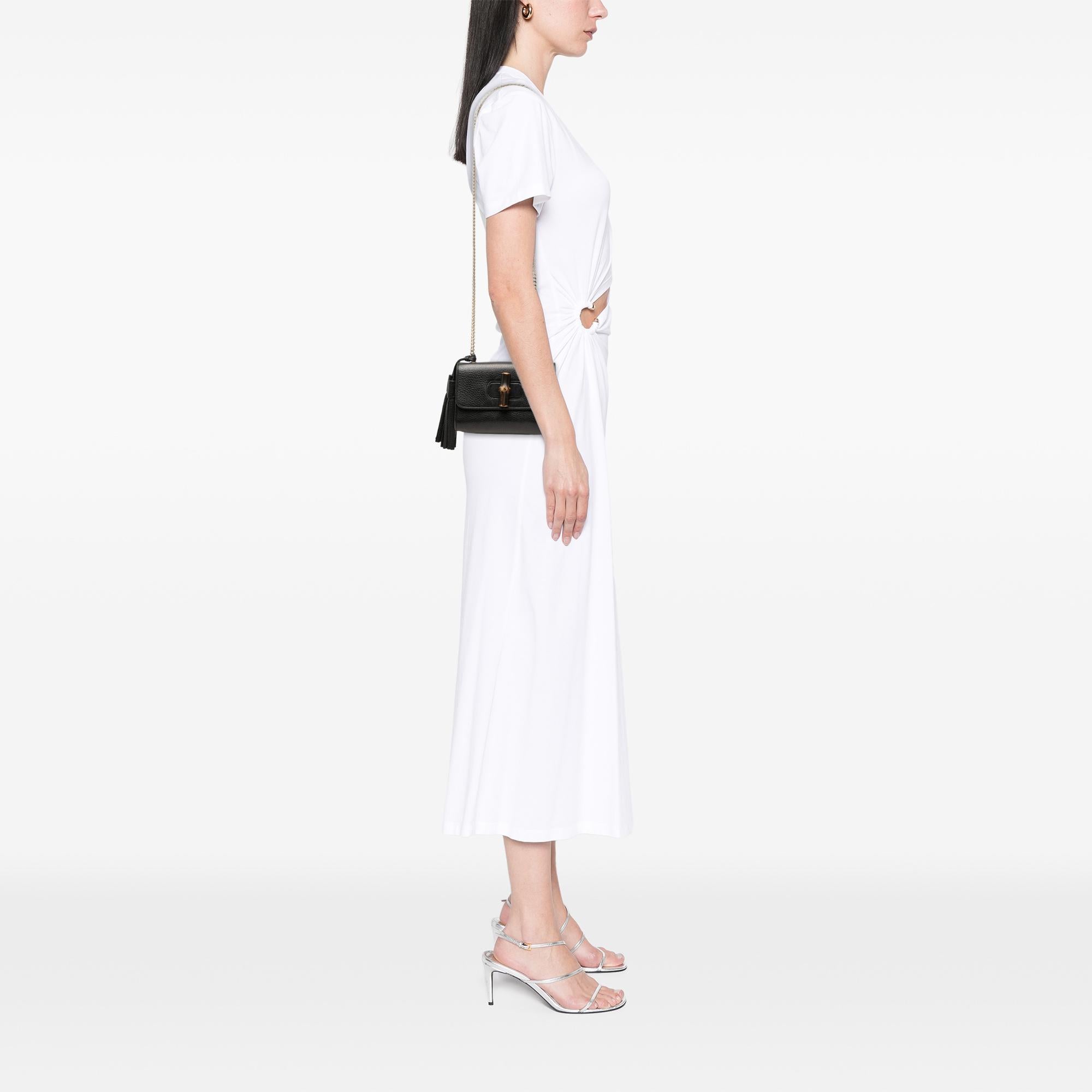 Gucci Small Calfskin Miss Bamboo Crossbody