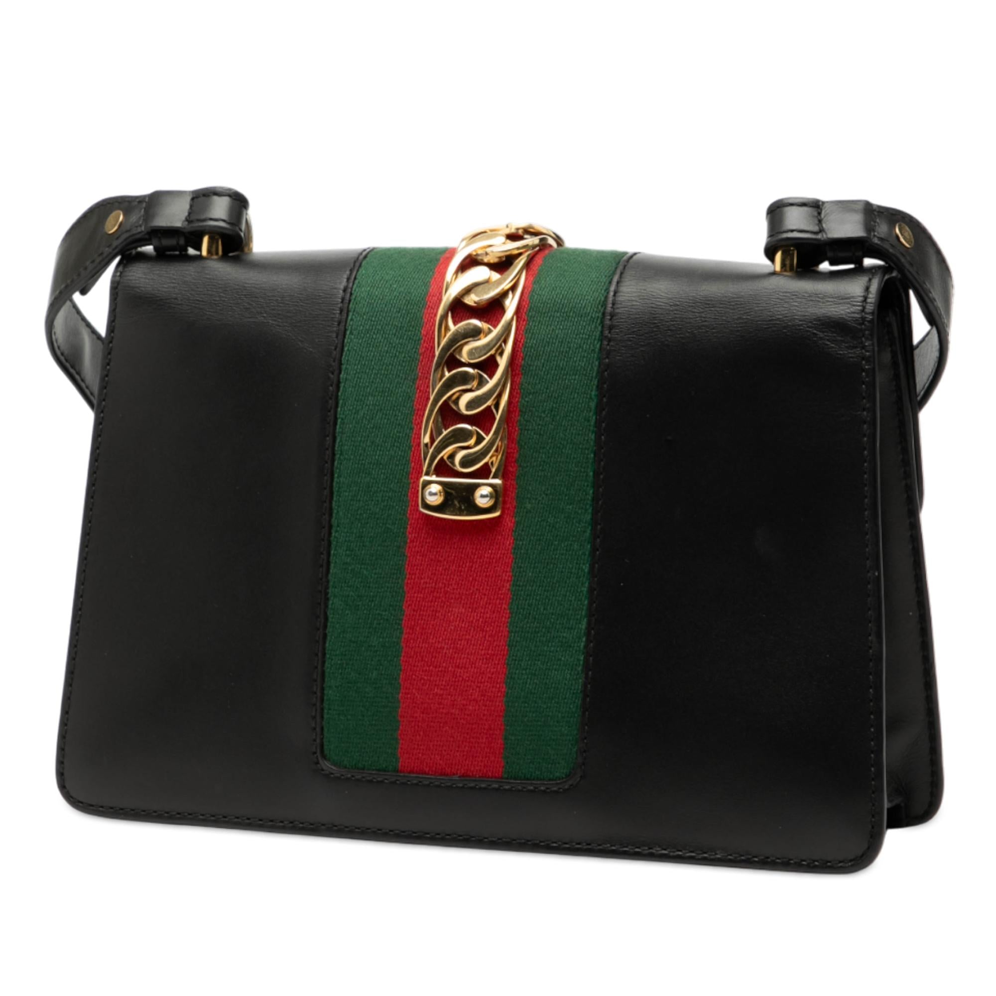 Gucci Small Calfskin Sylvie Web Satchel
