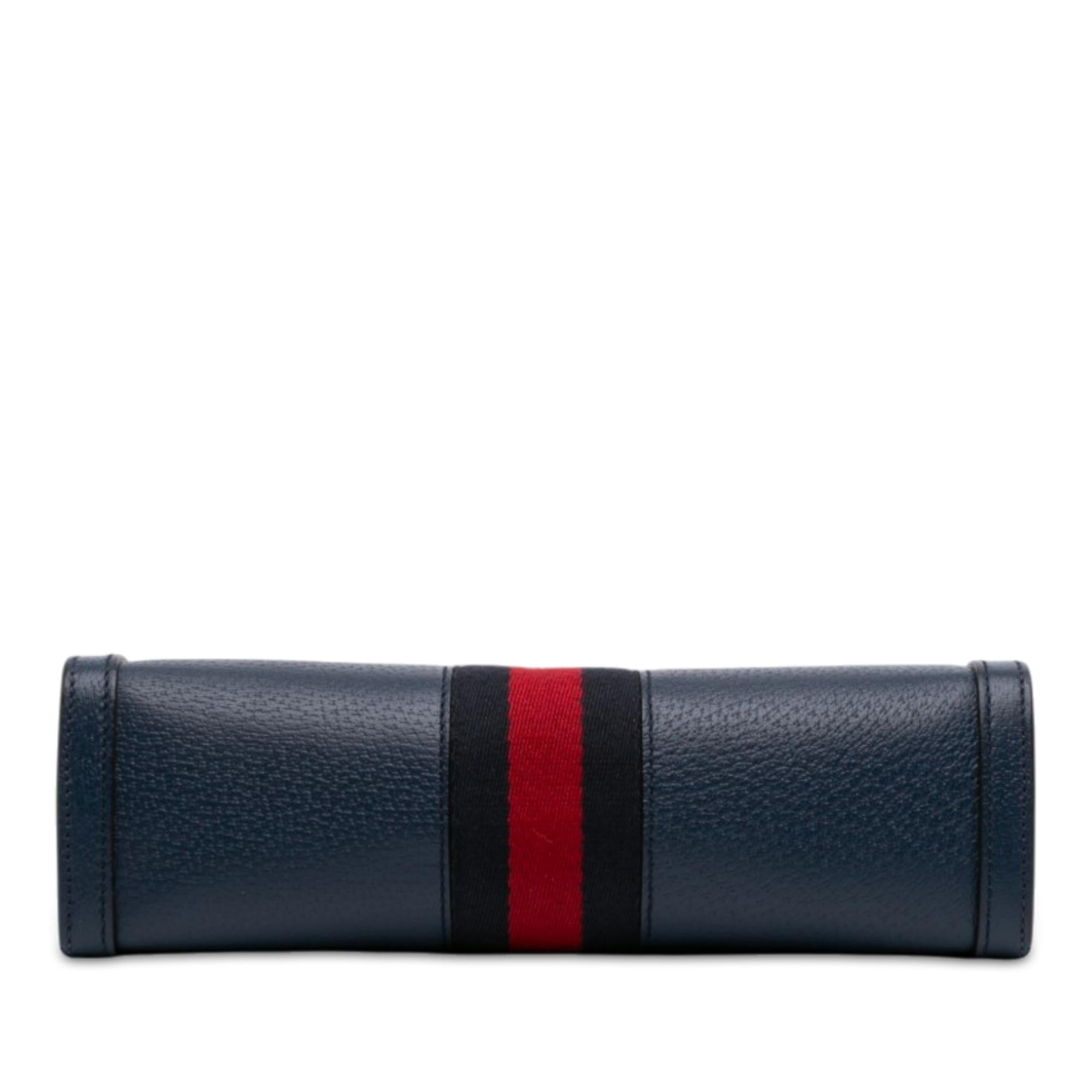 Gucci Small Calfskin Web Ophidia Chain Crossbody