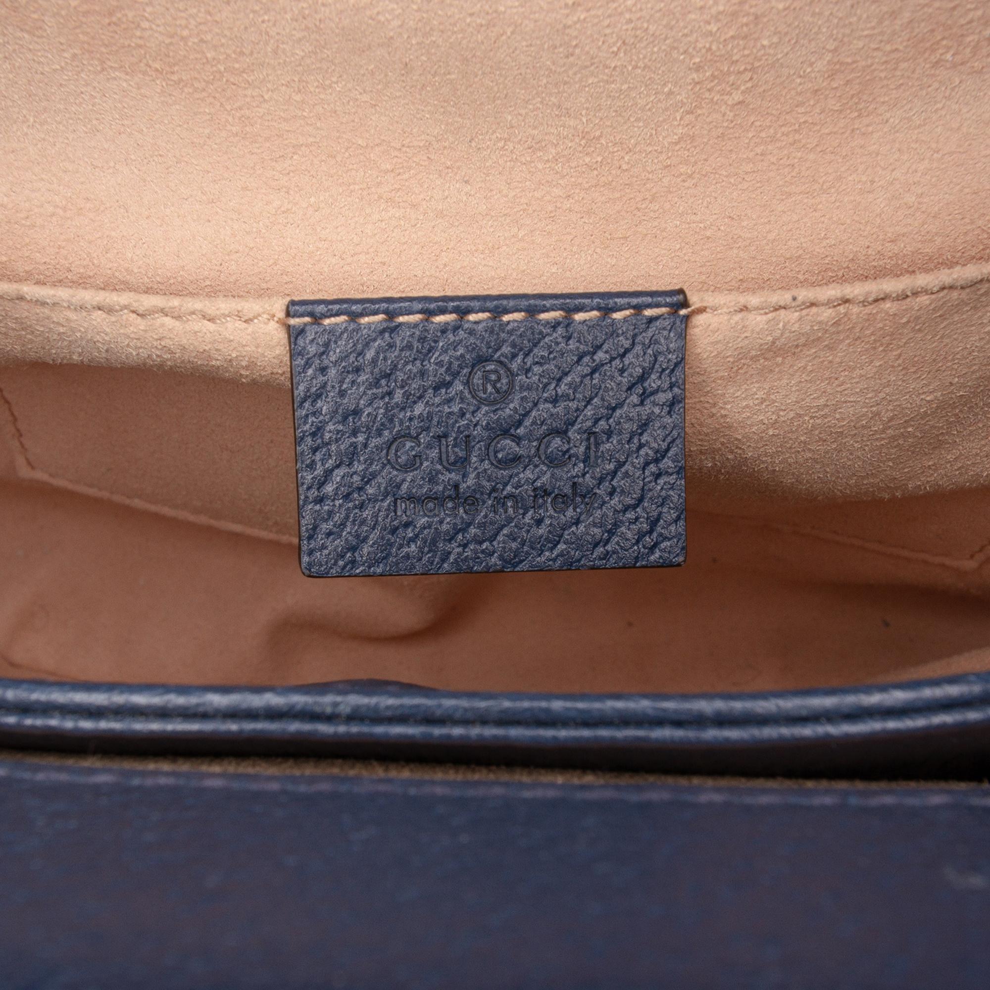 Gucci Small Calfskin Web Ophidia Chain Crossbody