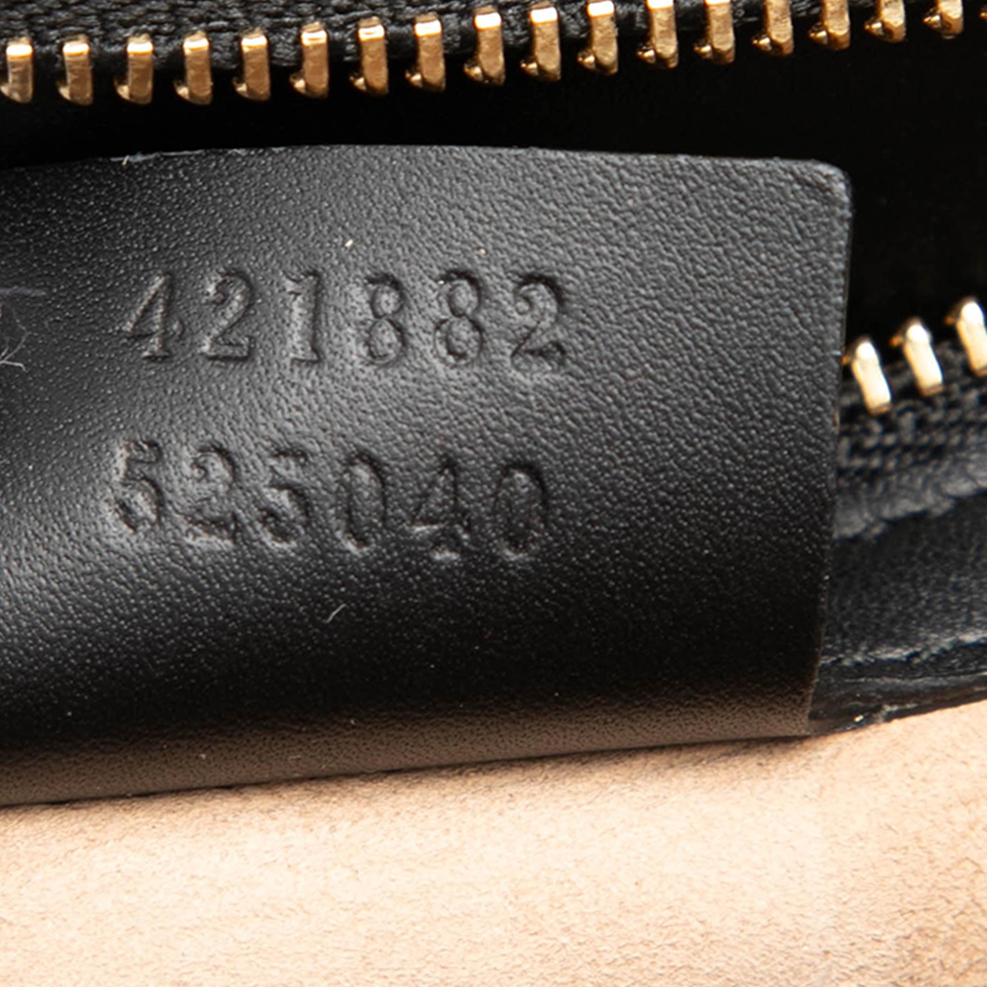 Gucci Small Calfskin Web Sylvie Satchel