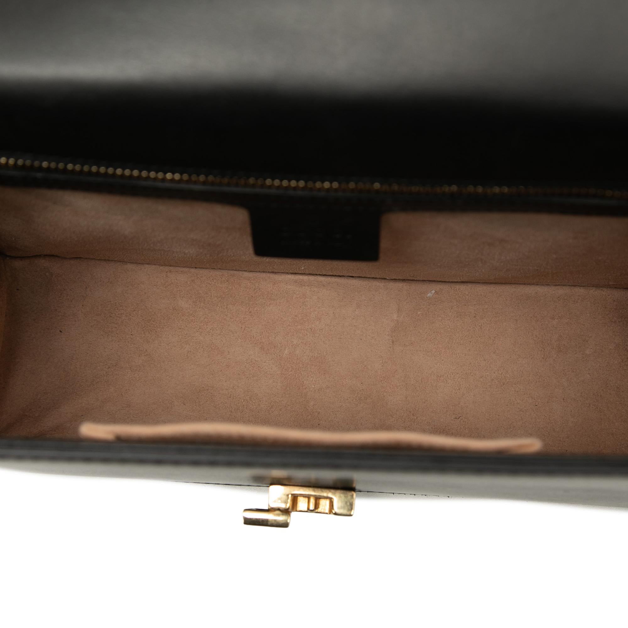 Gucci Small Calfskin Web Sylvie Satchel