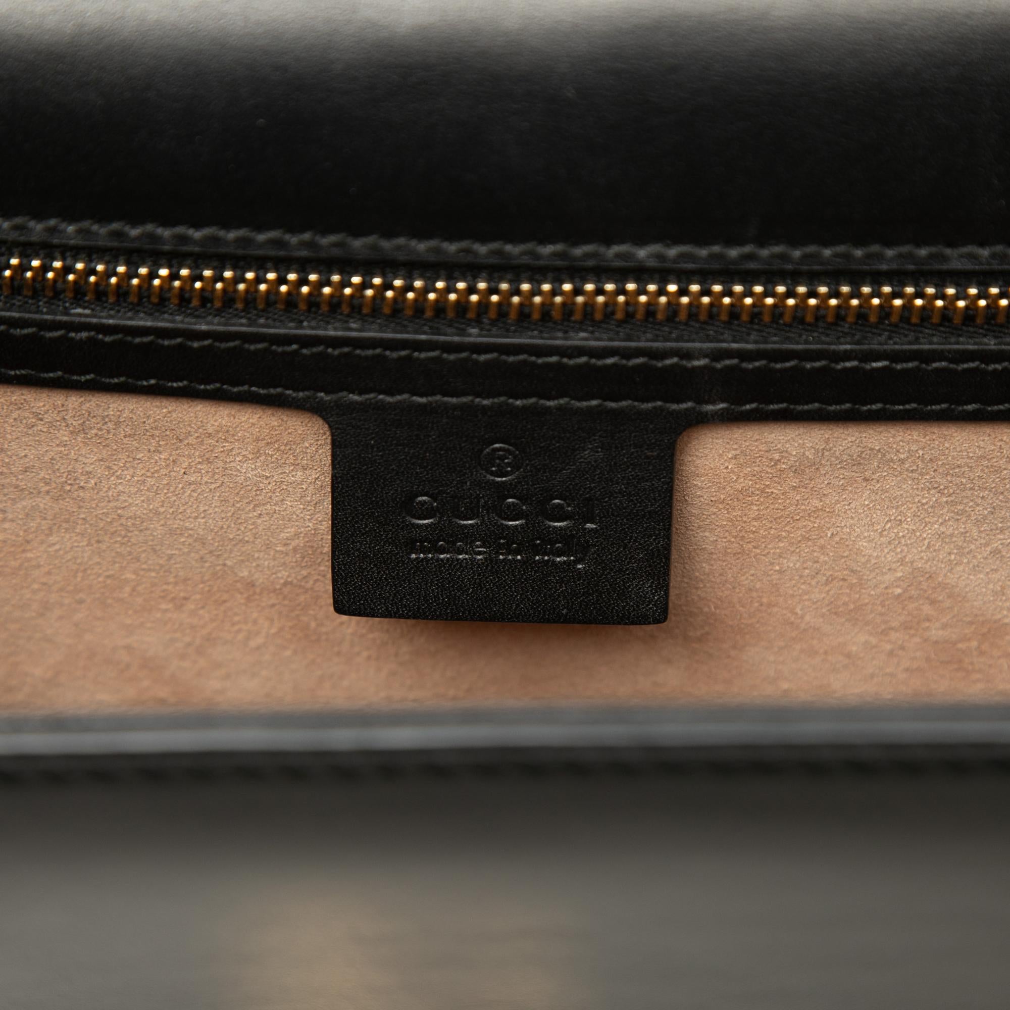Gucci Small Calfskin Web Sylvie Satchel