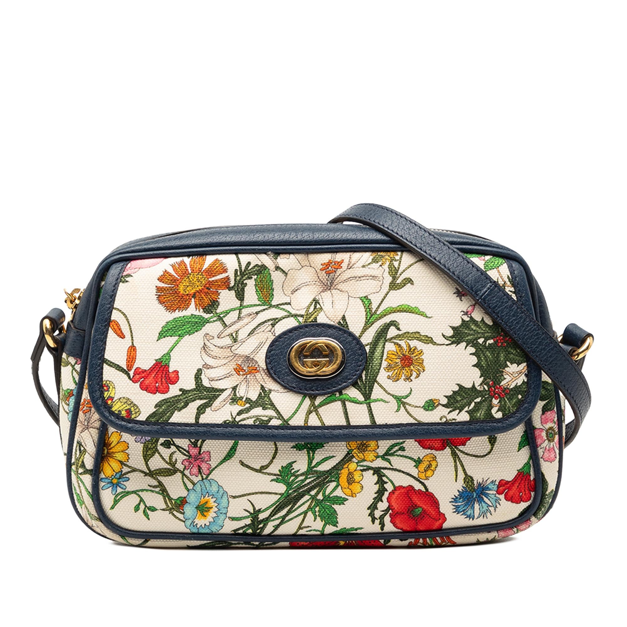 Gucci Small Canvas Flora Crossbody