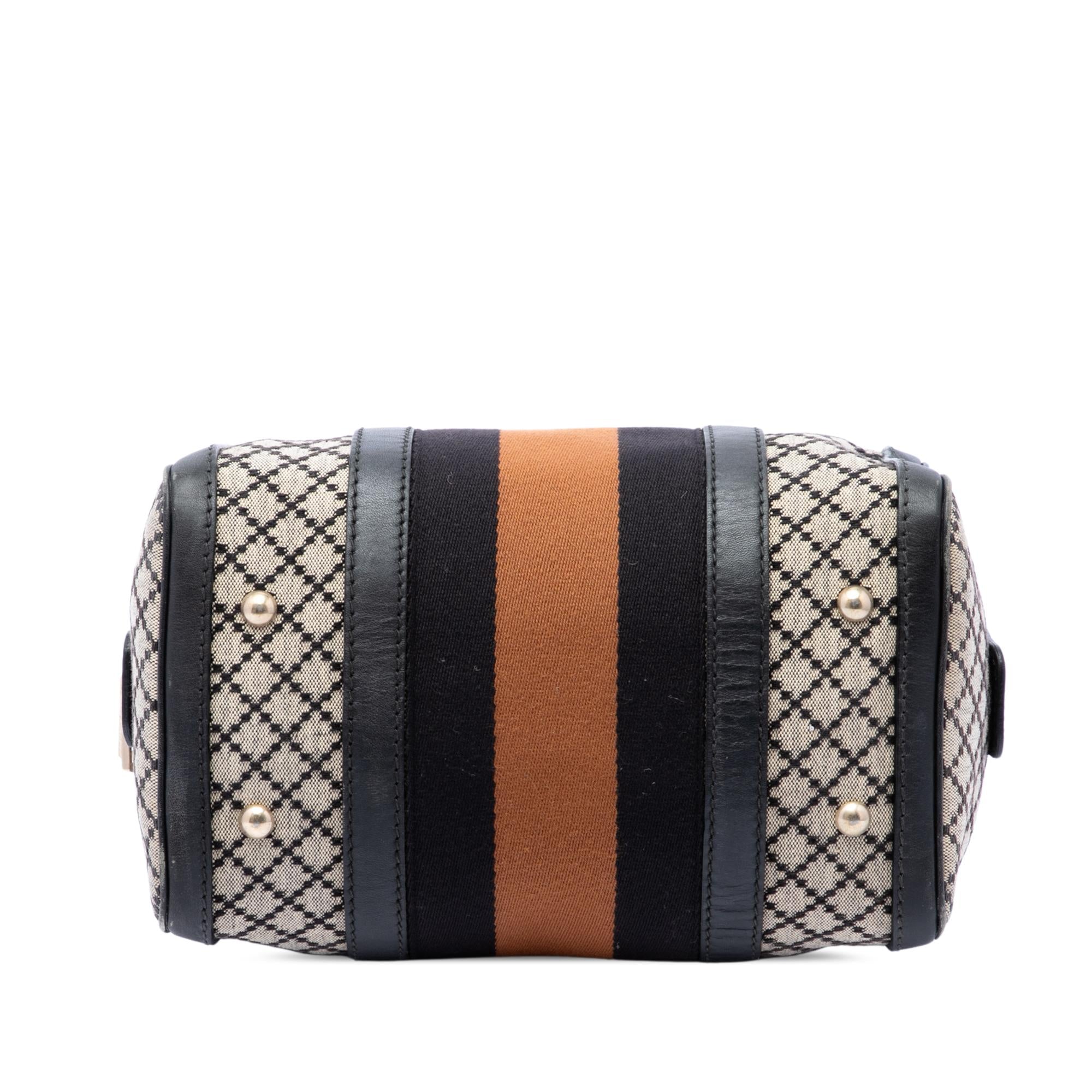 Gucci Small Diamante Canvas Web Joy Boston Bag