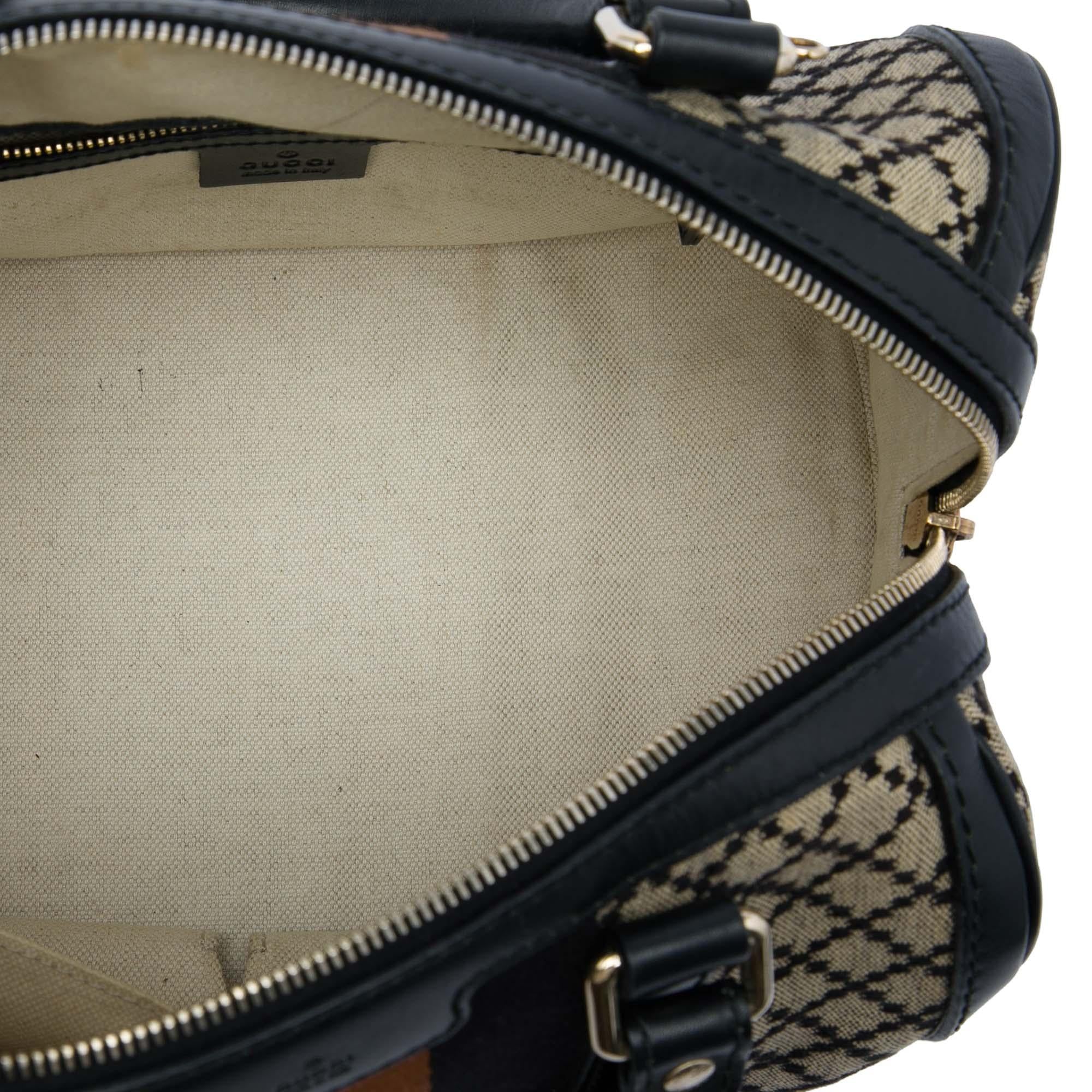 Gucci Small Diamante Canvas Web Joy Boston Bag