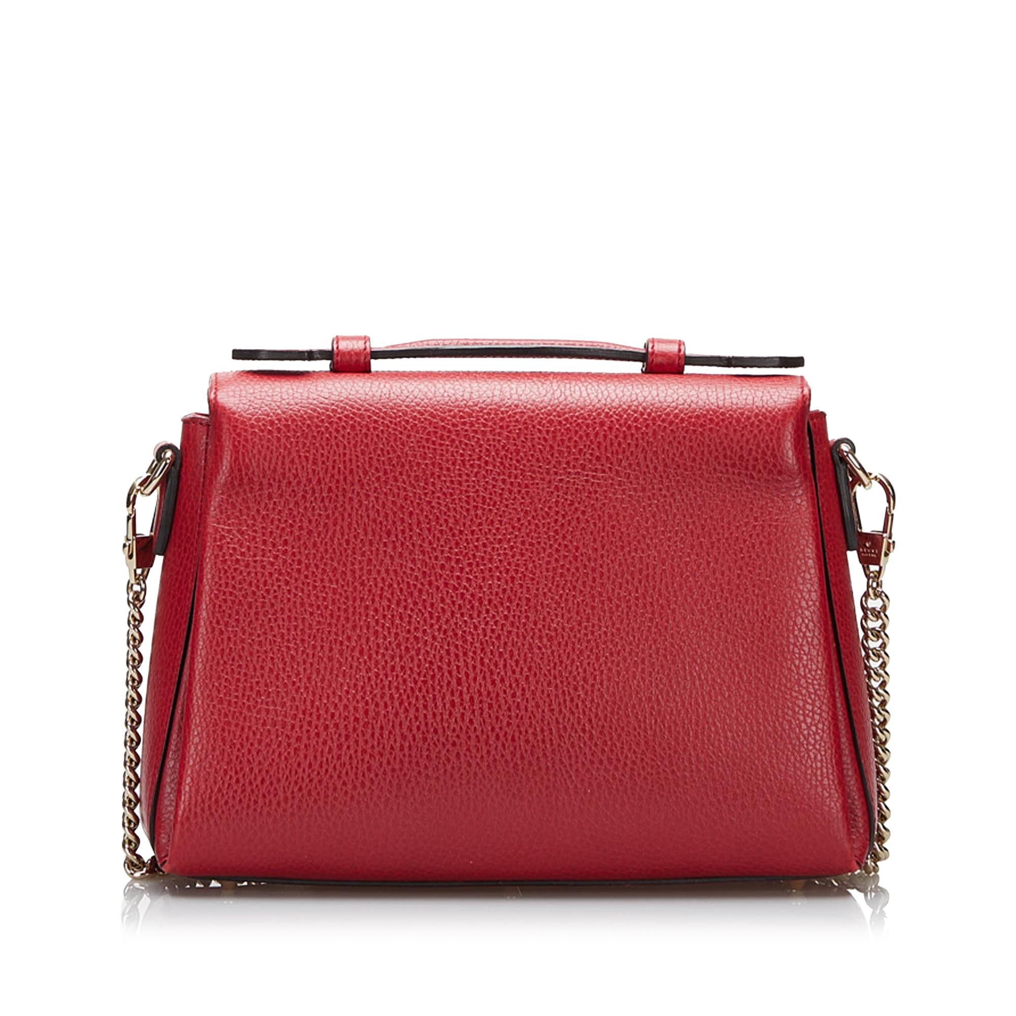 Gucci Small Dollar Calf Interlocking G Satchel (SHG-r6v8hg)