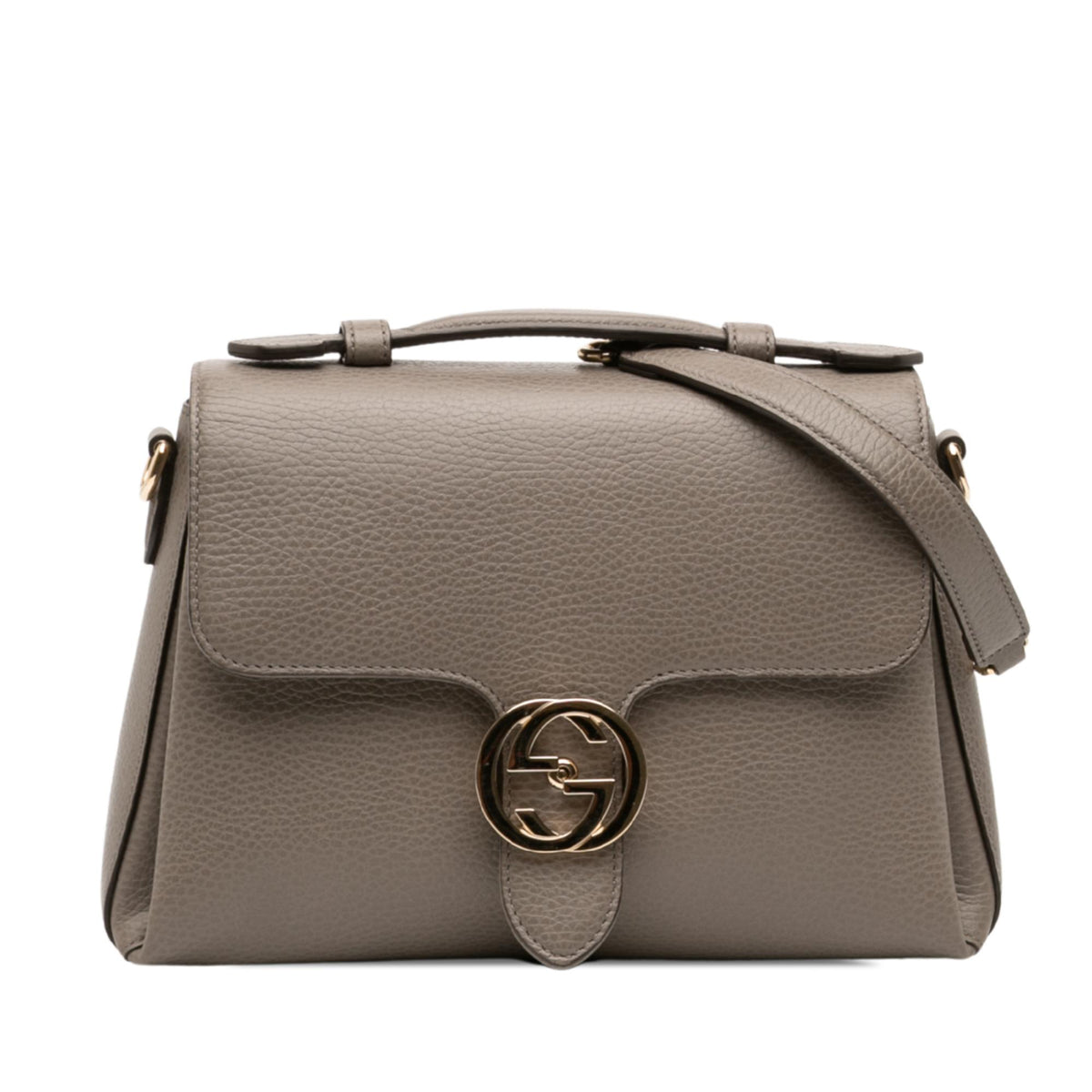 Gucci Small Dollar Calf Interlocking G Satchel