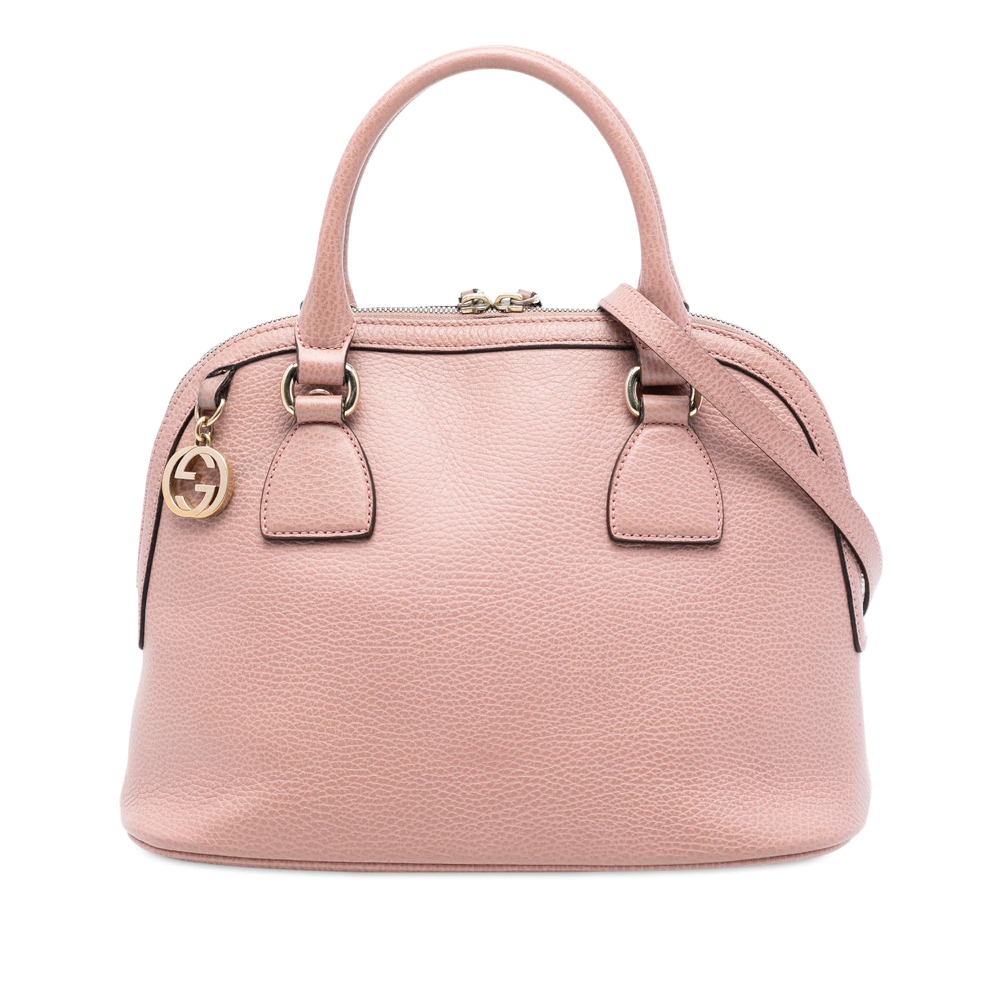 Gucci Small Dollar Calfskin GG Charm Dome Satchel