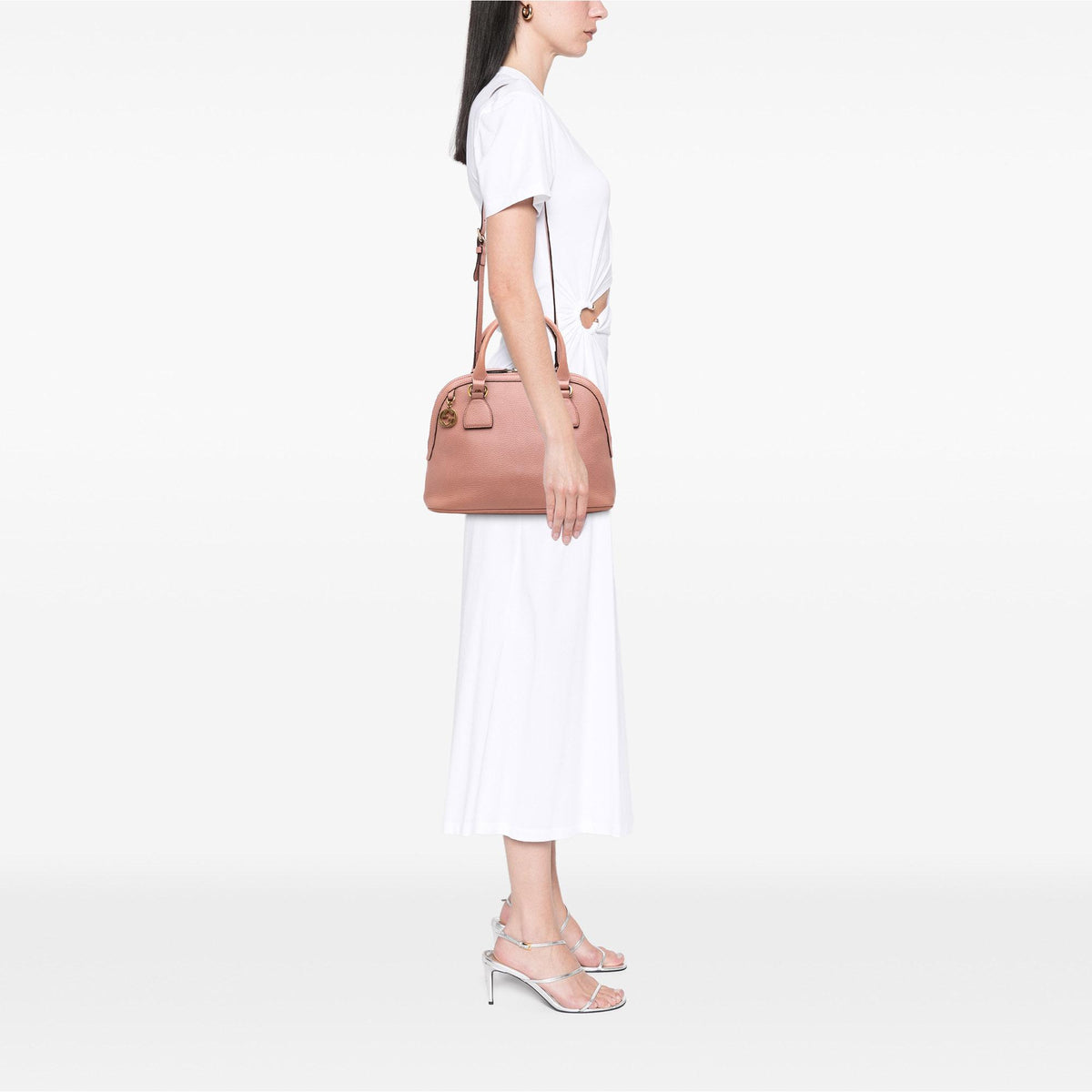 Gucci Small Dollar Calfskin GG Charm Dome Satchel