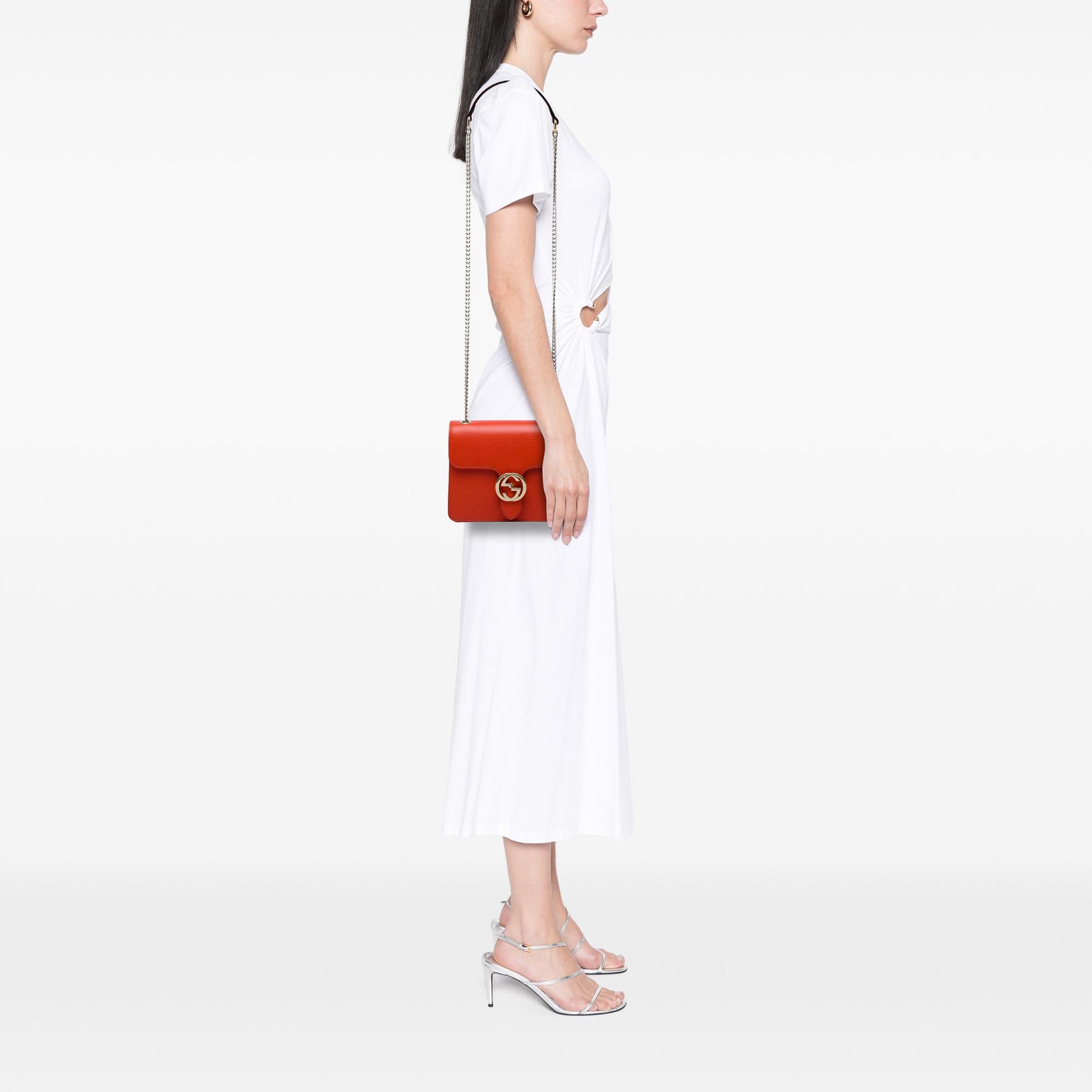 Gucci Small Dollar Calfskin Interlocking G Crossbody