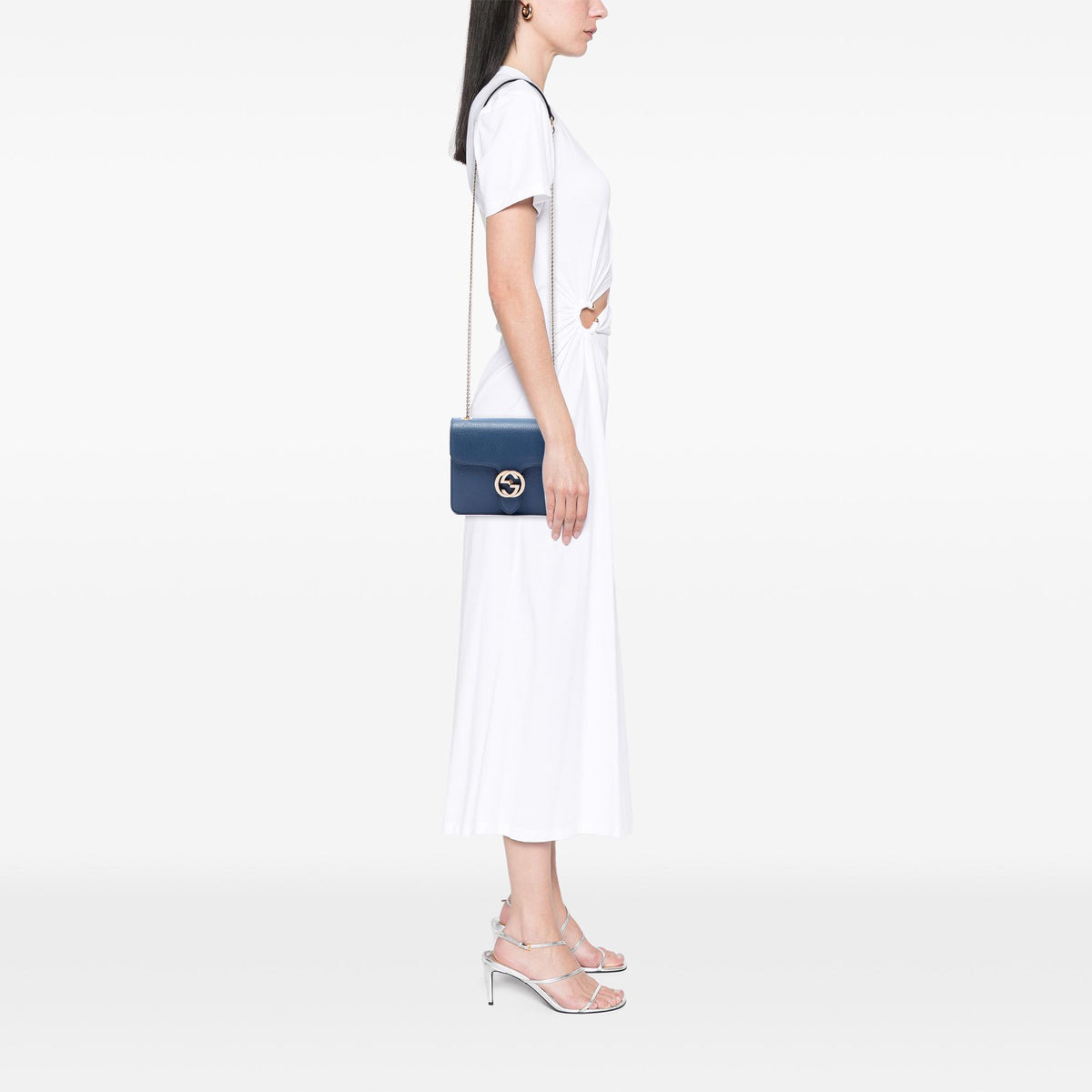 Gucci Small Dollar Calfskin Interlocking G Crossbody