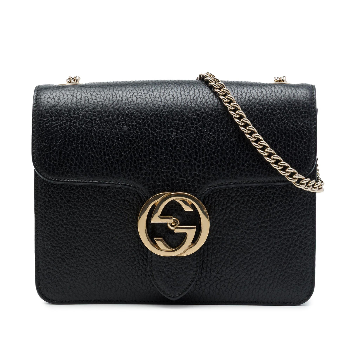 Gucci Small Dollar Calfskin Interlocking G Crossbody