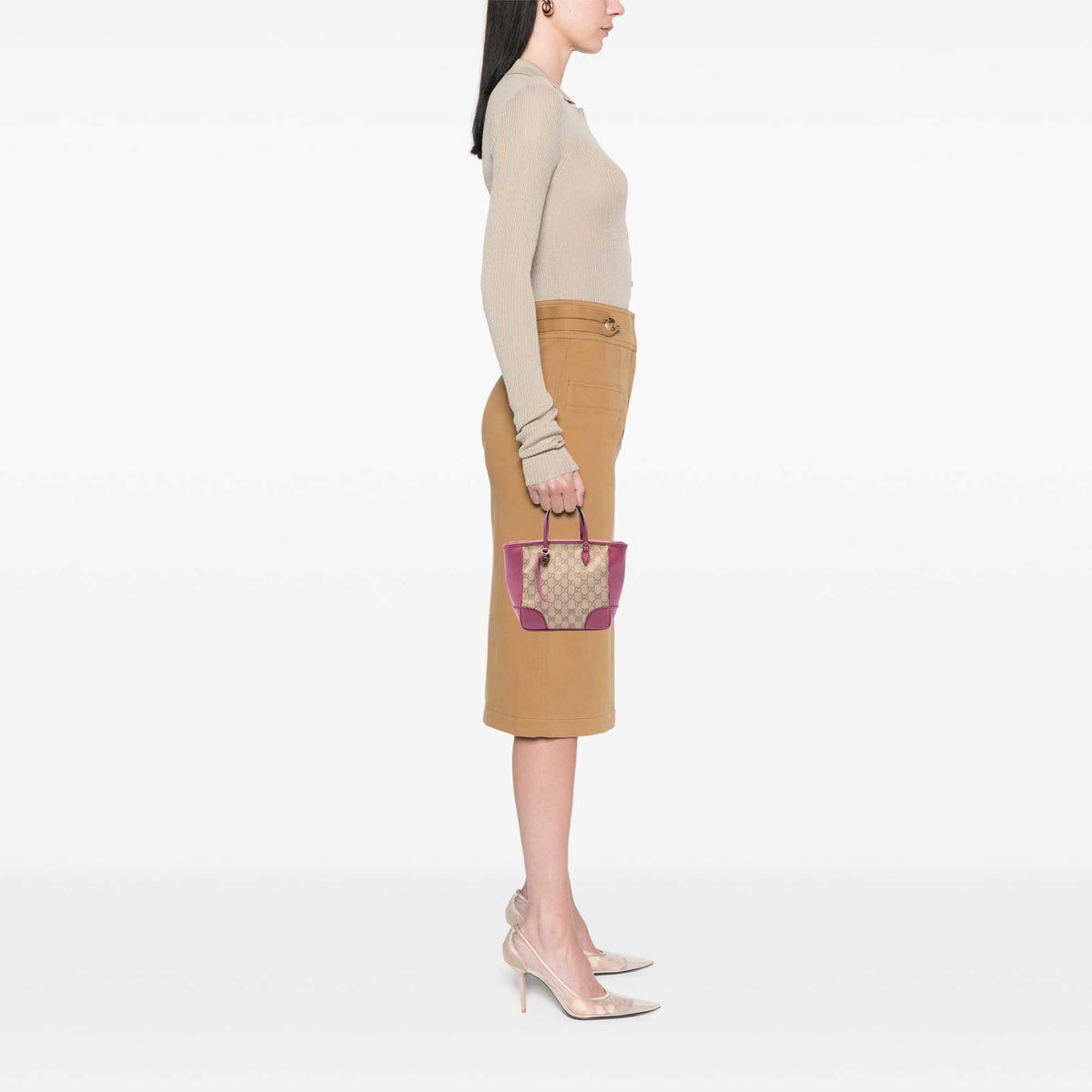 Gucci Small GG Canvas Bree Satchel