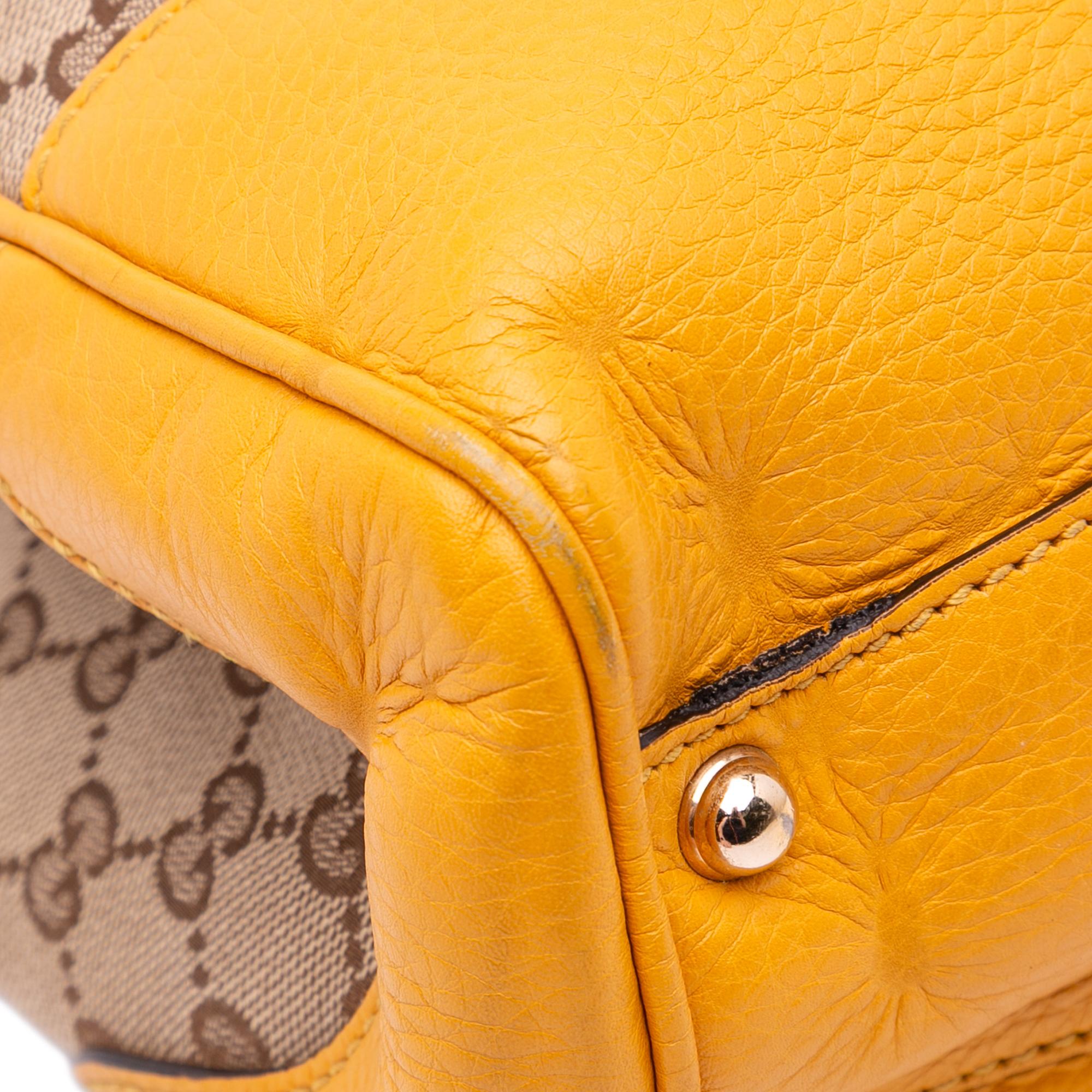 Gucci Small GG Canvas Diana Bamboo Top Handle Tote