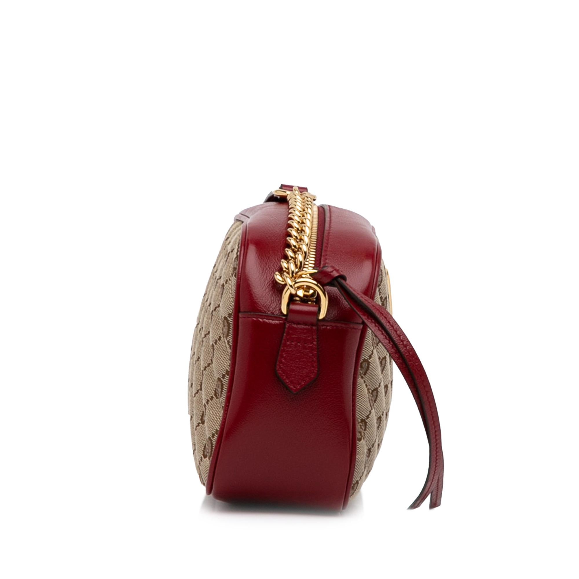 Gucci Small GG Canvas Marmont Crossbody bag (SHG-Sga3D4)