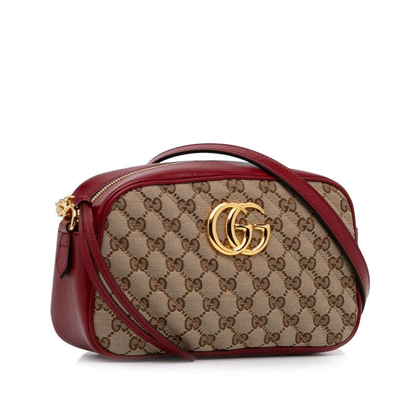 Gucci Boston Small Canvas Vintage Crossbody Bag