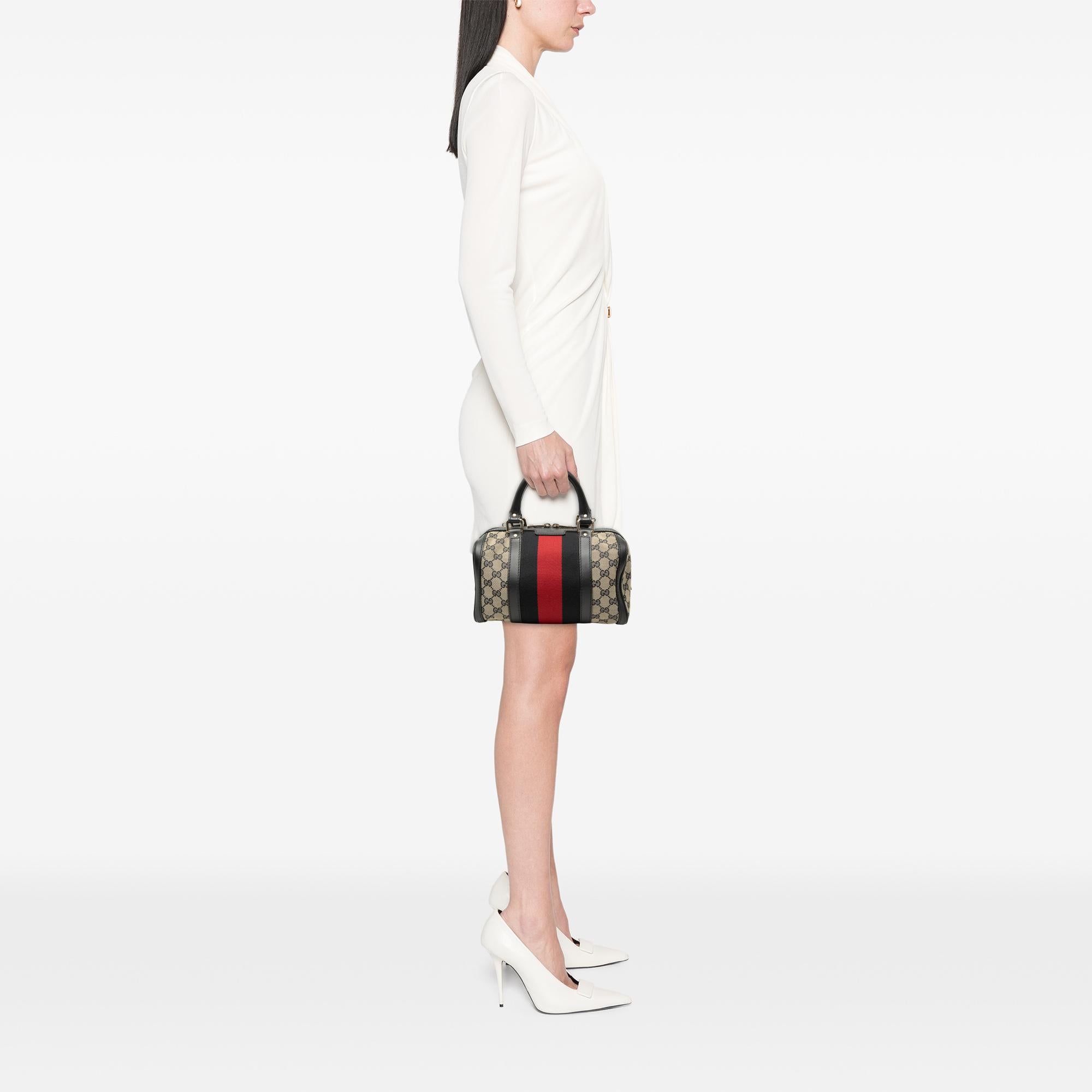 Gucci Small GG Canvas Web Joy Boston Bag