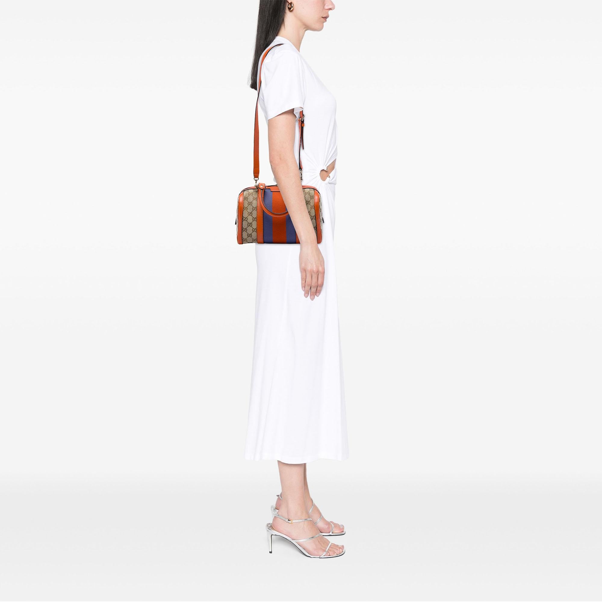 Gucci Small GG Canvas Web Joy Boston Bag
