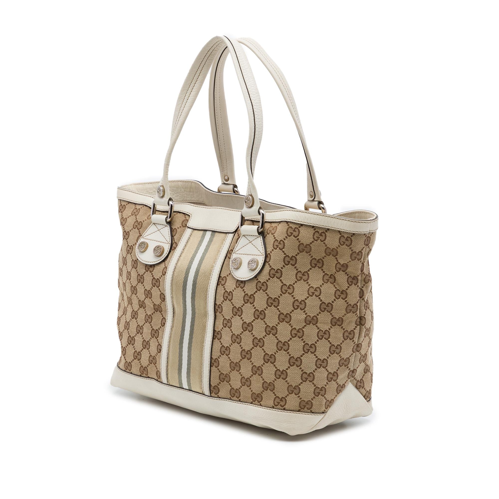 Gucci Small GG Canvas Web Libeccio Sunset Tote