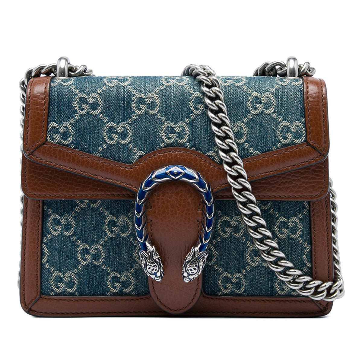 Gucci Small GG Denim Dionysus Crossbody