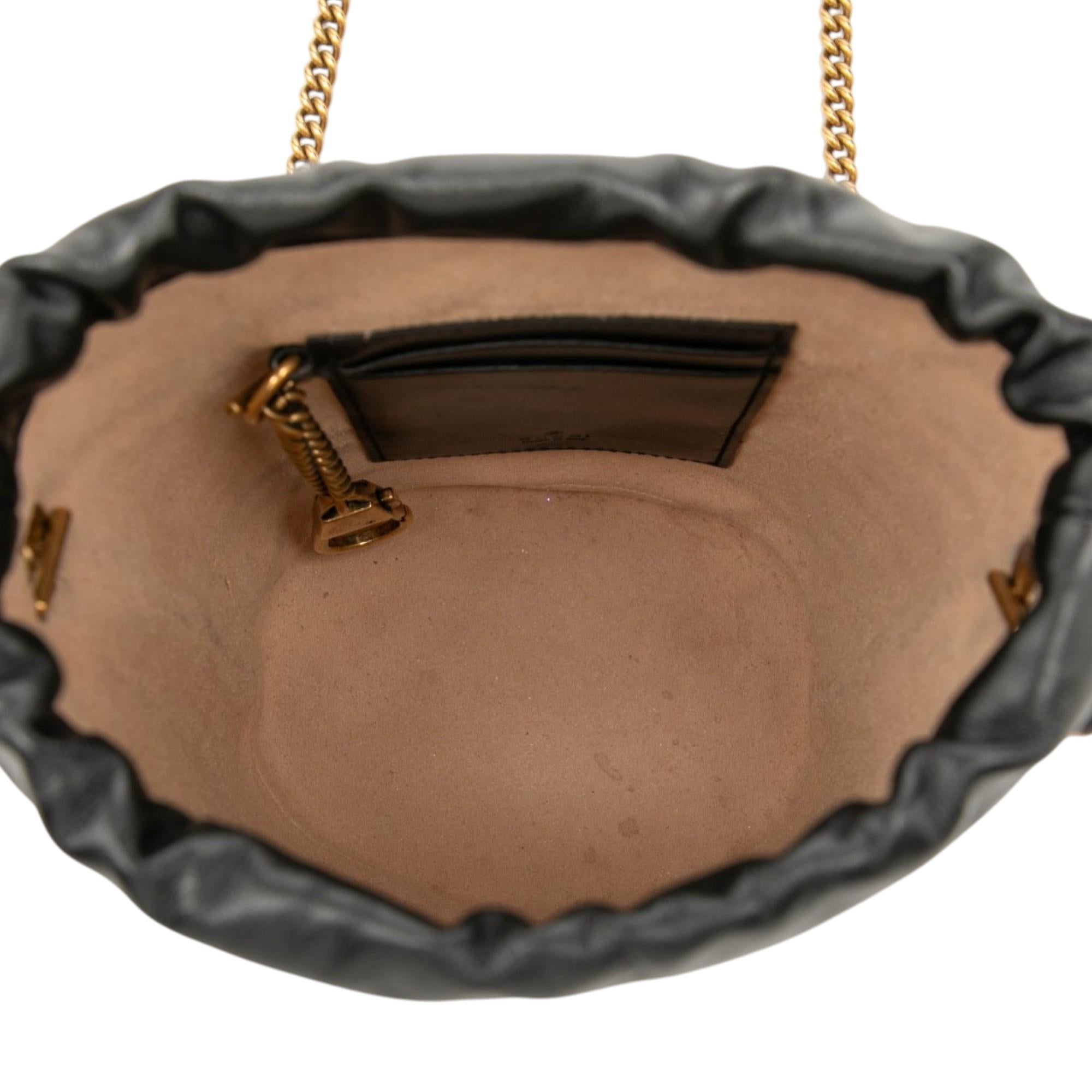 Gucci Small GG Marmont Leather Matelasse Bucket Bag