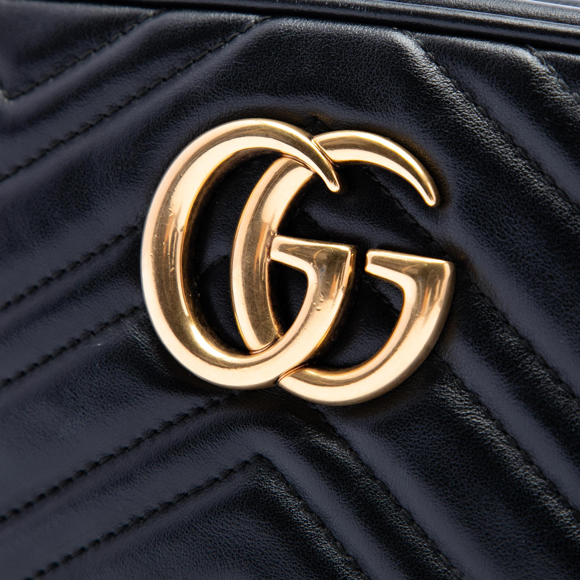 Gucci Small GG Marmont Matelasse Calfskin Crossbody