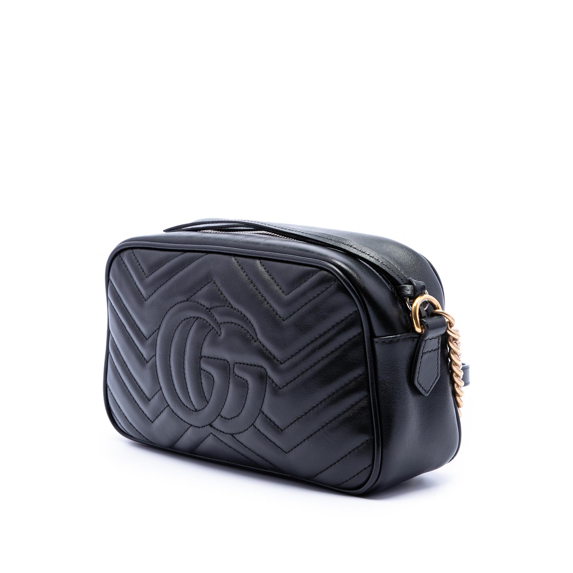 Gucci Small GG Marmont Matelasse Calfskin Crossbody