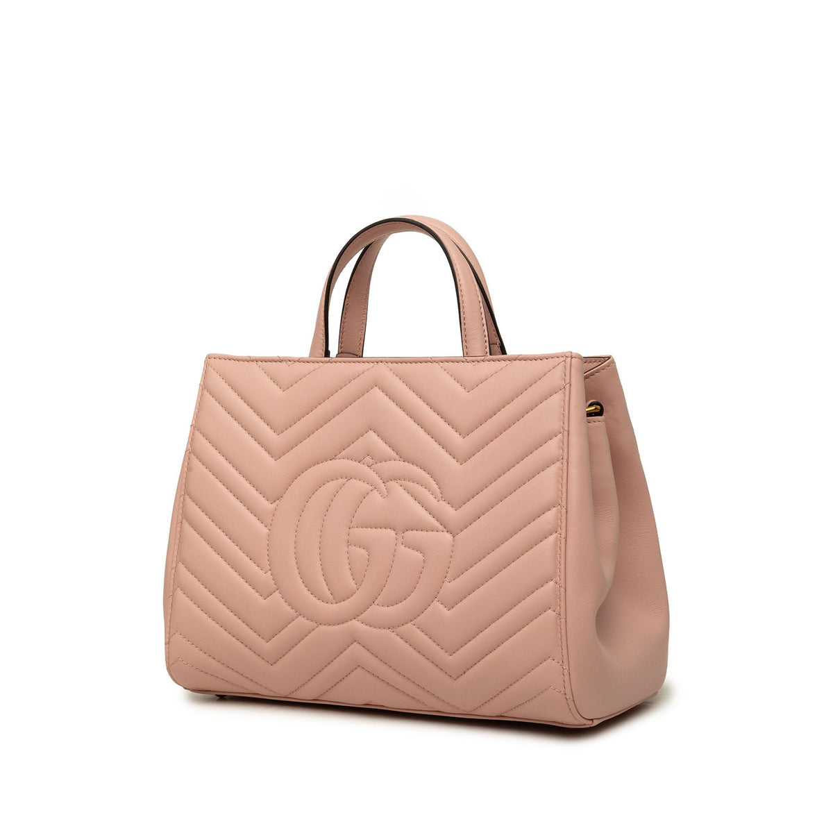 Gucci Small GG Marmont Matelasse Calfskin Satchel