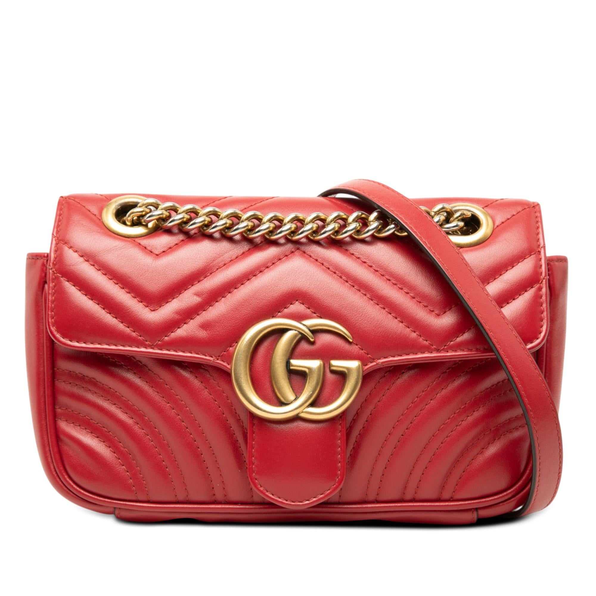 Gucci Small GG Marmont Matelasse Calfskin Shoulder Bag