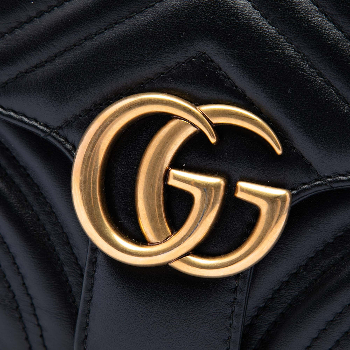 Gucci Small GG Marmont Matelasse Calfskin Top Handle Satchel