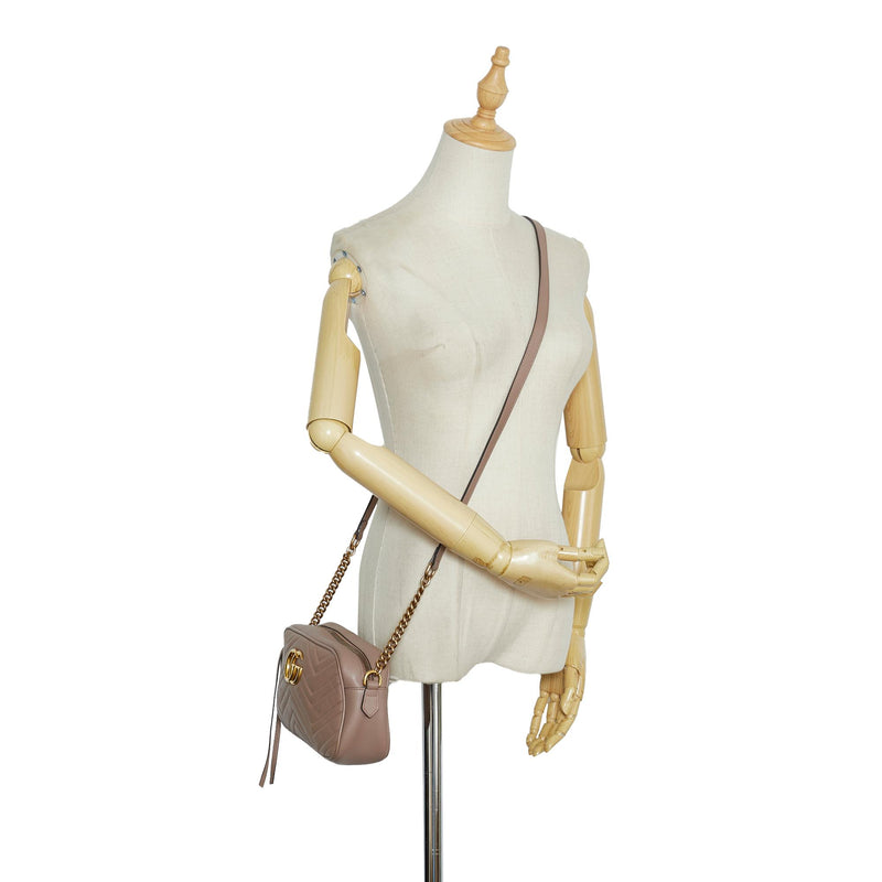 Gucci Small GG Marmont Matelasse Crossbody Bag (SHG-hny90r)