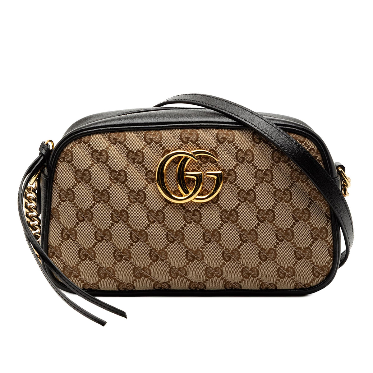 Gucci Small GG Marmont Matelasse GG Canvas and Leather Crossbody