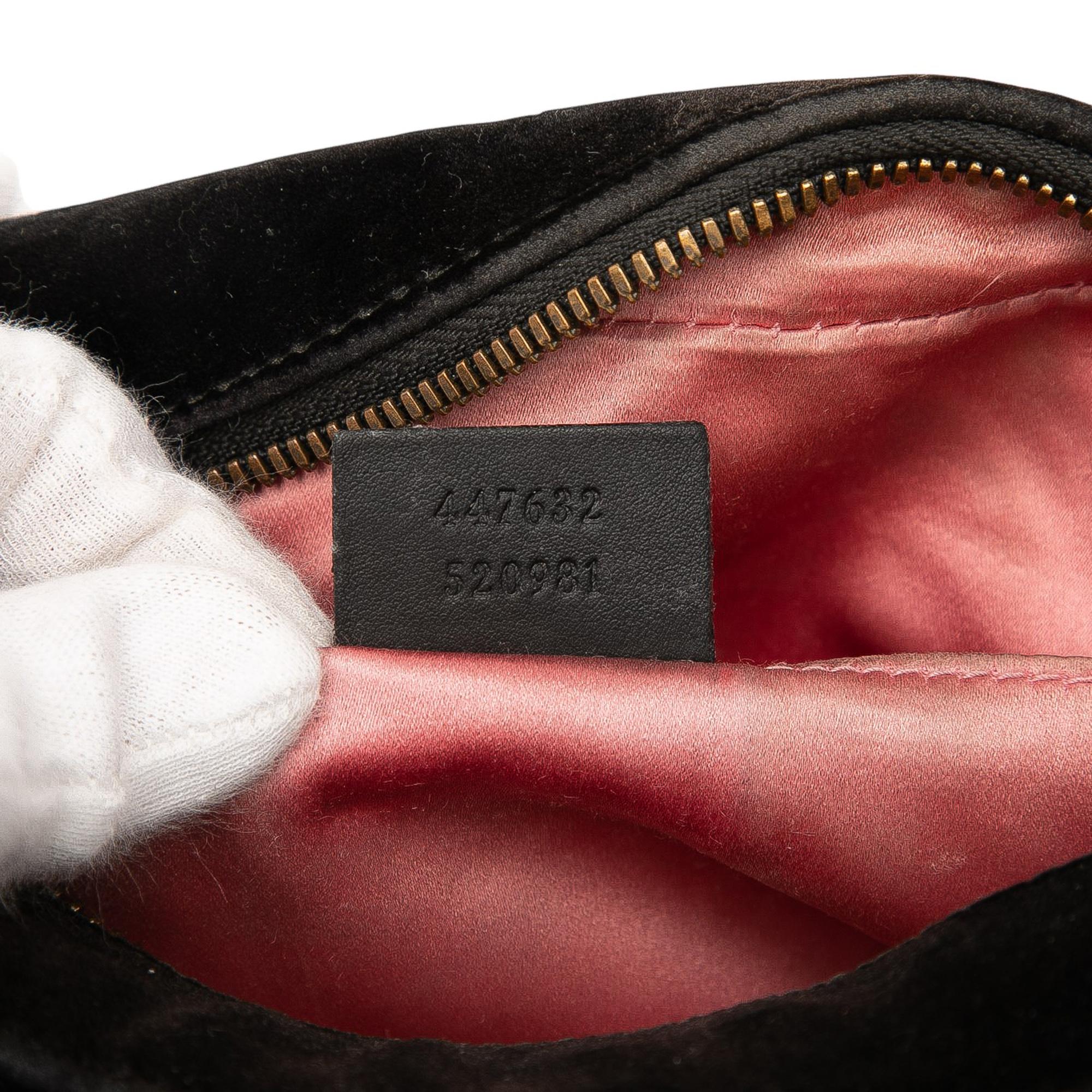 Gucci Small GG Marmont Matelasse Velvet Crossbody