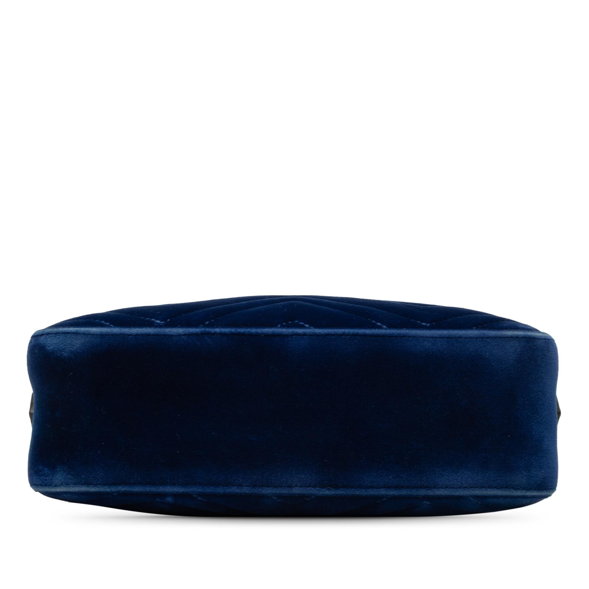 Gucci Small GG Marmont Matelasse Velvet Crossbody