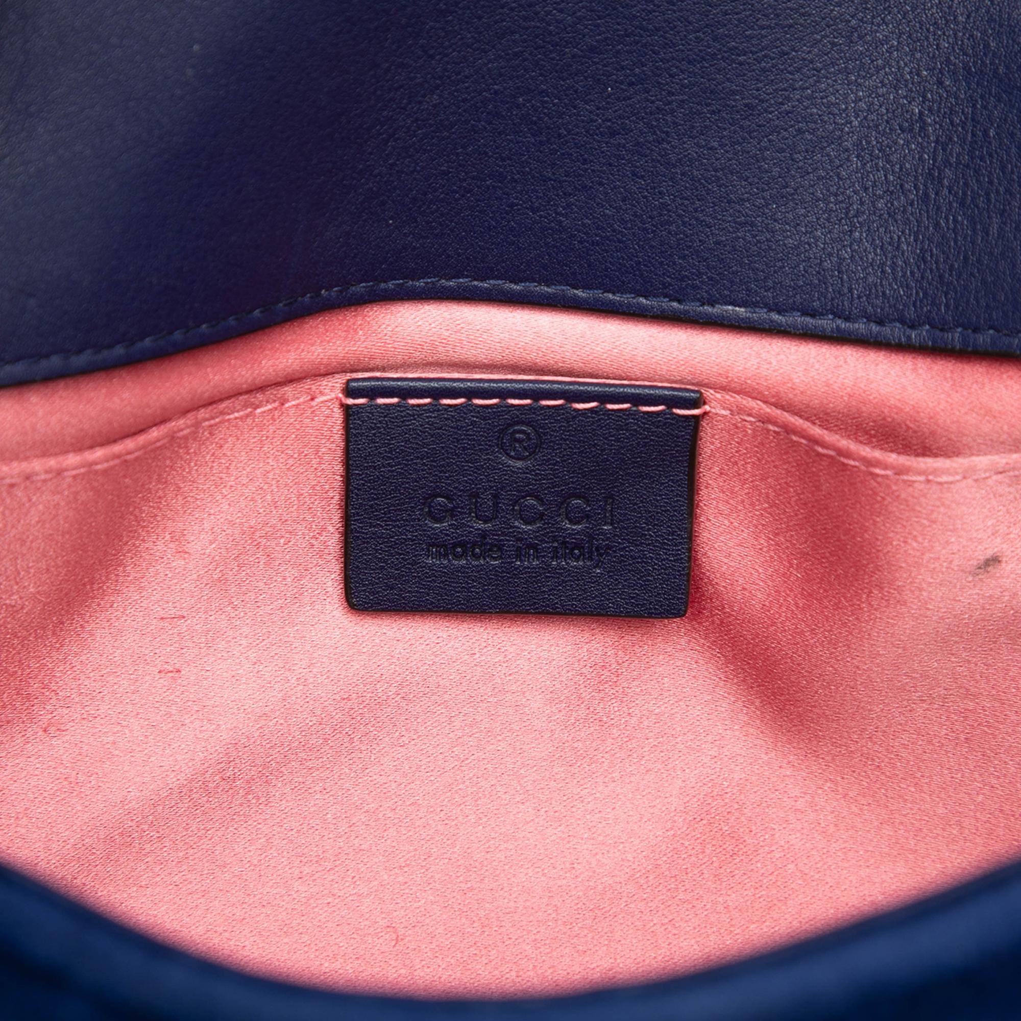 Gucci Small GG Marmont Matelasse Velvet Shoulder Bag