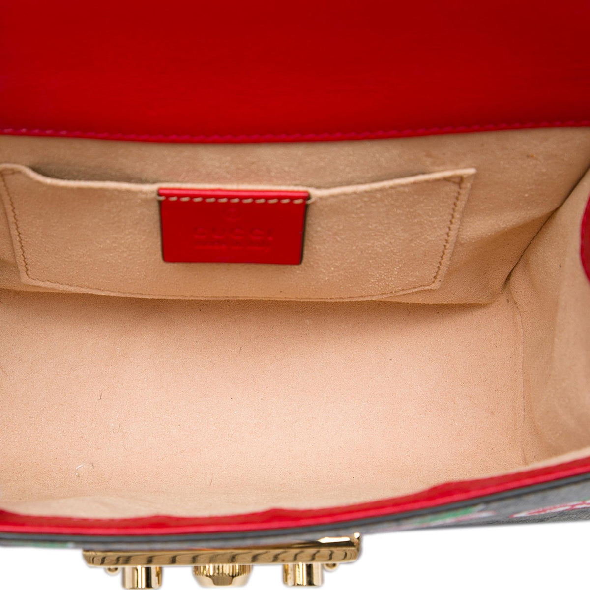 Gucci Small GG Supreme Apple Padlock Crossbody