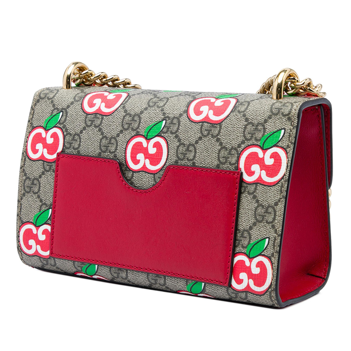 Gucci Small GG Supreme Apple Padlock Crossbody
