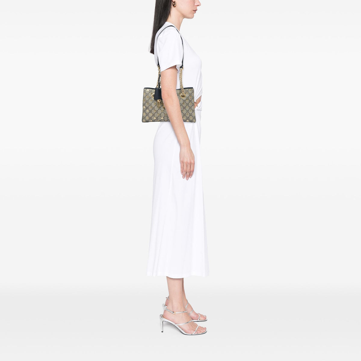 Gucci Small GG Supreme Bee Padlock Tote