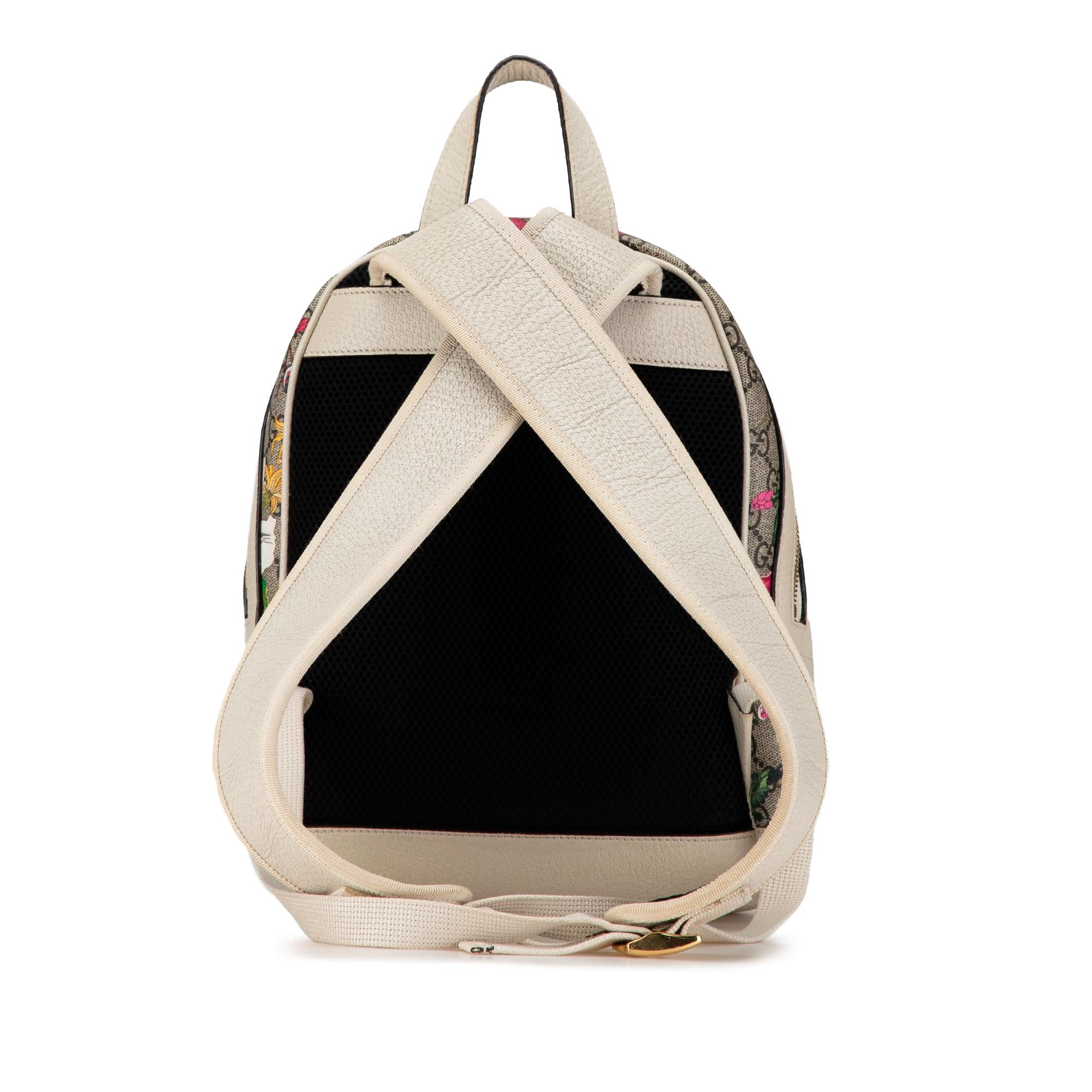 Gucci Small GG Supreme Flora Ophidia Backpack