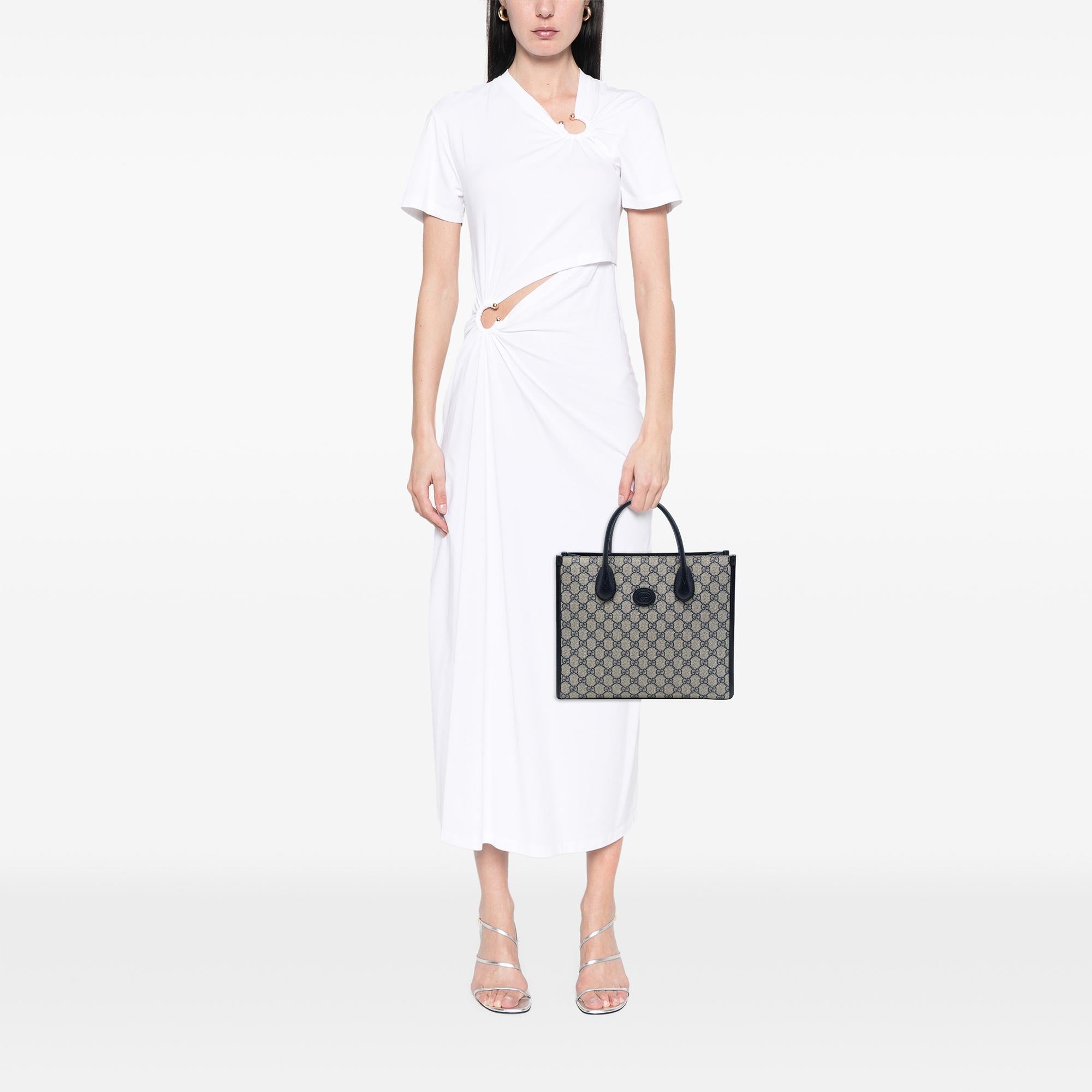 Gucci Small GG Supreme Interlocking G Tote
