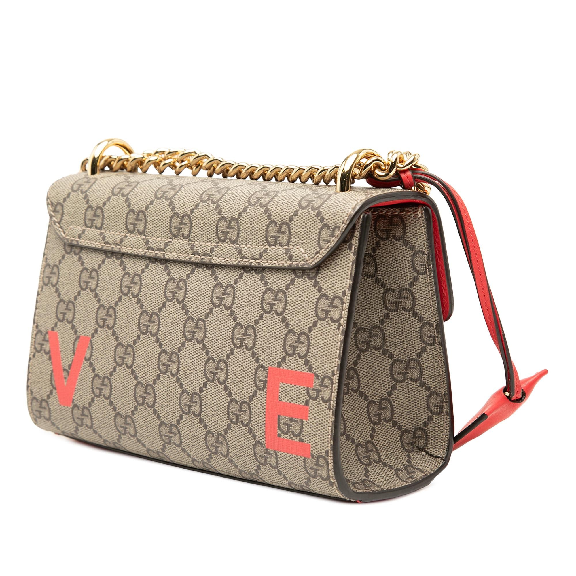 Gucci Small GG Supreme Love Padlock Crossbody