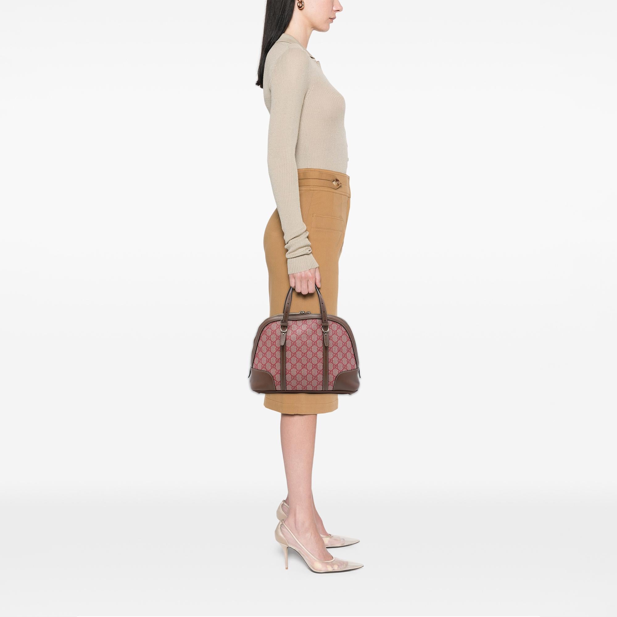 Gucci Small GG Supreme Nice Dome Satchel